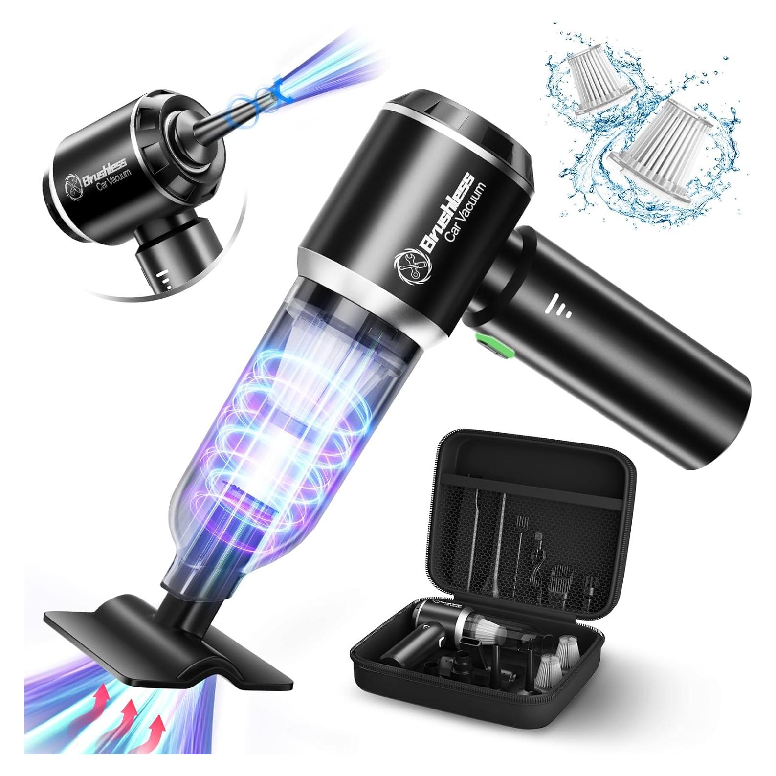 Aspiradora de Coche Inalámbrica Abcsolt YF53 18000Pa 3 en 1