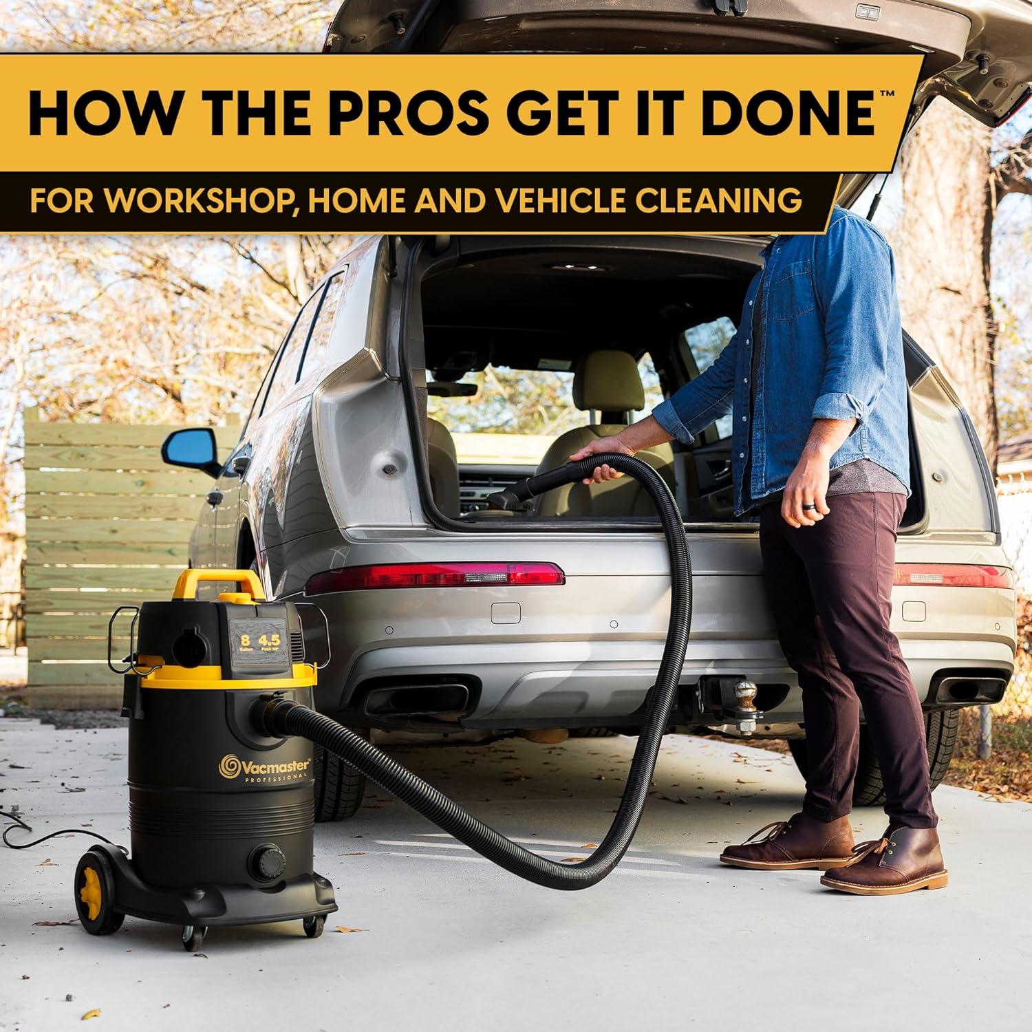 Aspiradora Húmeda/Seca Vacmaster VDK811PW 30.3L 4.5HP Autolimpiante