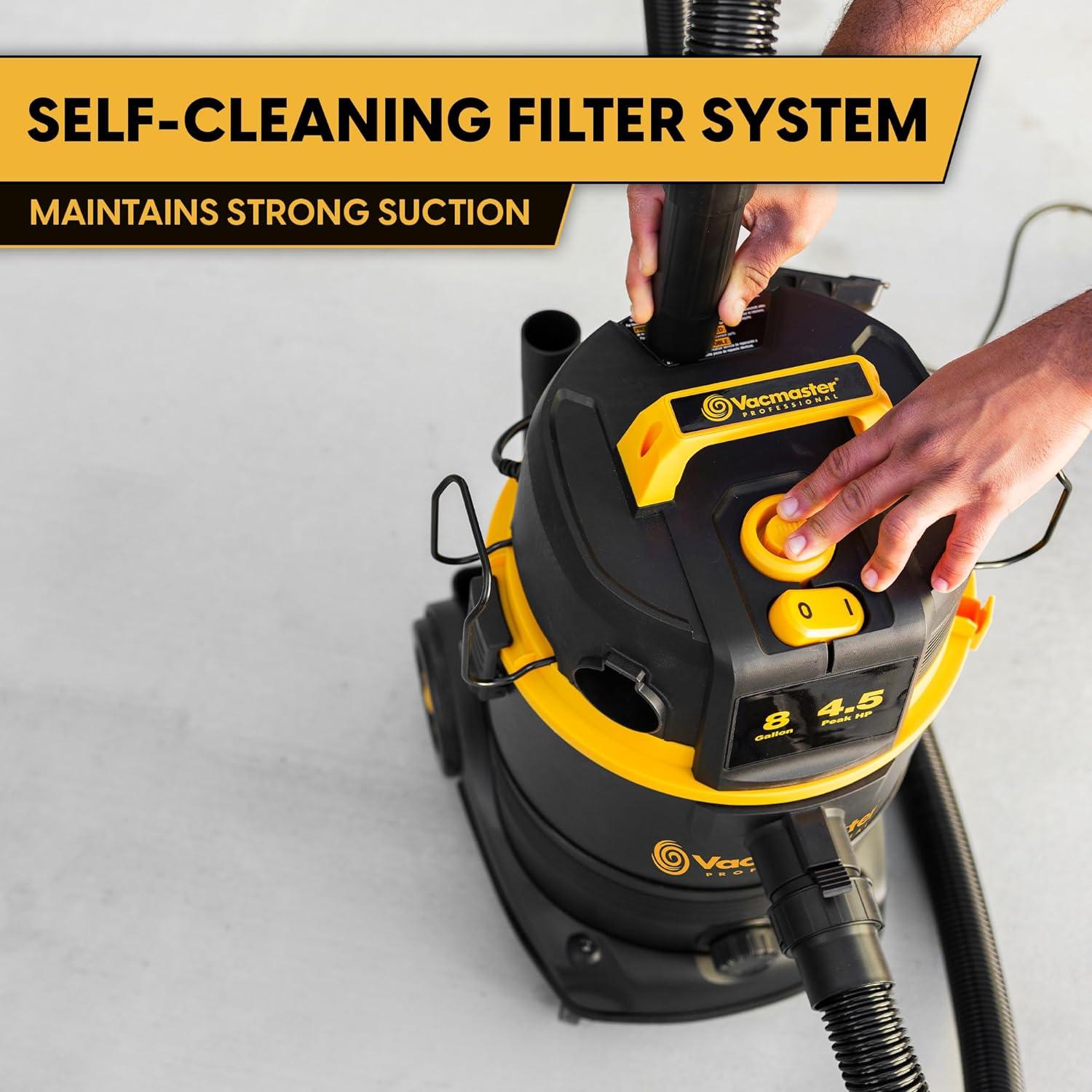 Aspiradora Húmeda/Seca Vacmaster VDK811PW 30.3L 4.5HP Autolimpiante