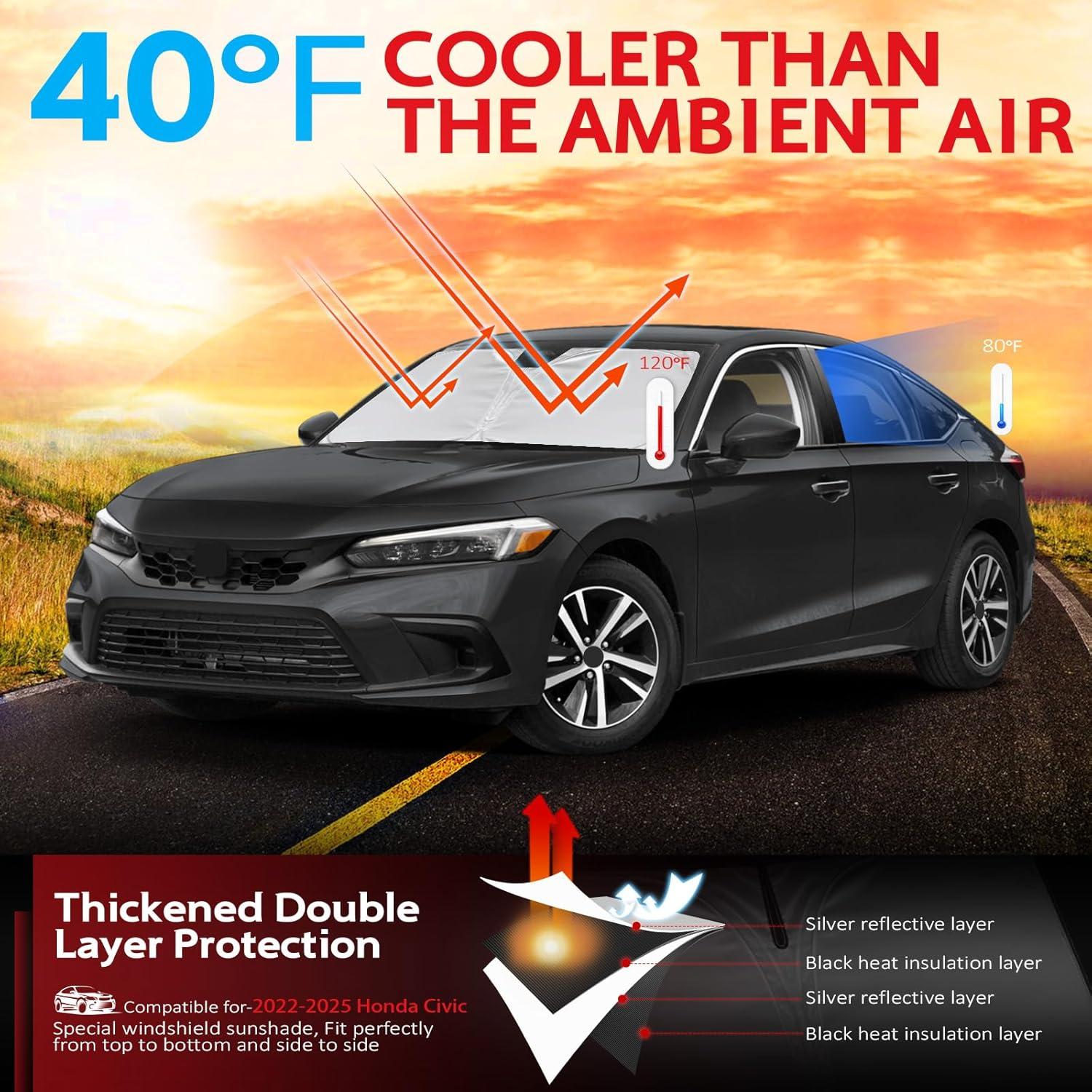 Protector Solar KAYZT para Parabrisas Honda Civic 2022-2025