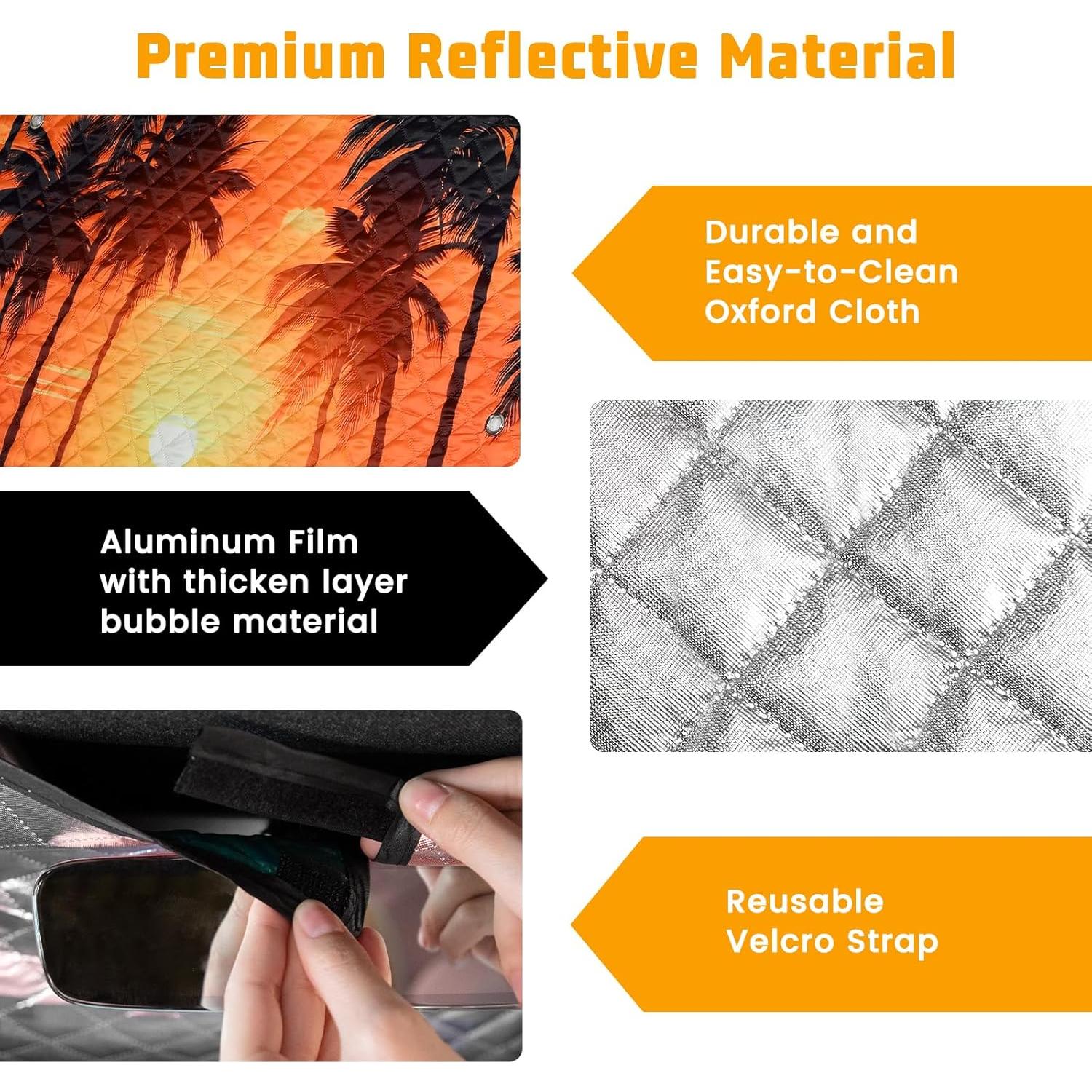 Protector Solar para Parabrisas Pleneal 139.7x74.9 cm Plegable