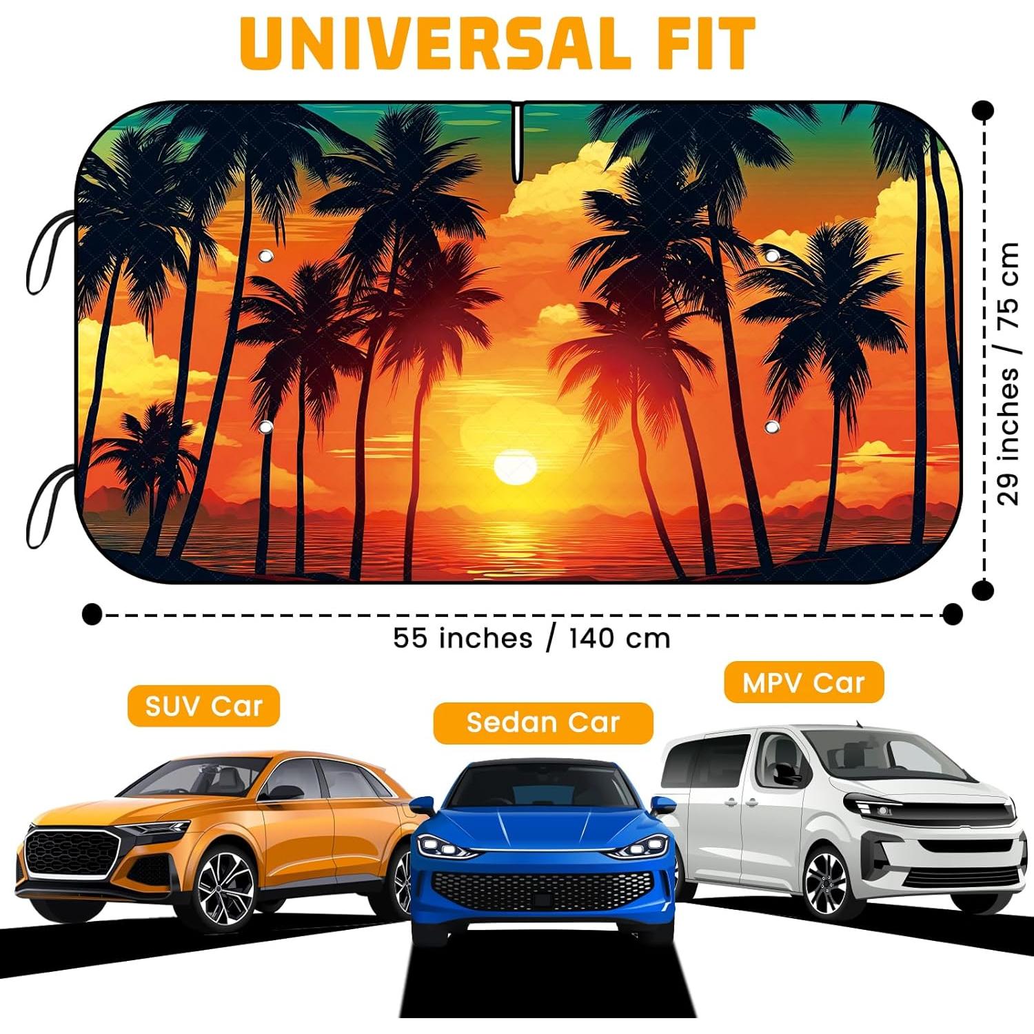 Protector Solar para Parabrisas Pleneal 139.7x74.9 cm Plegable