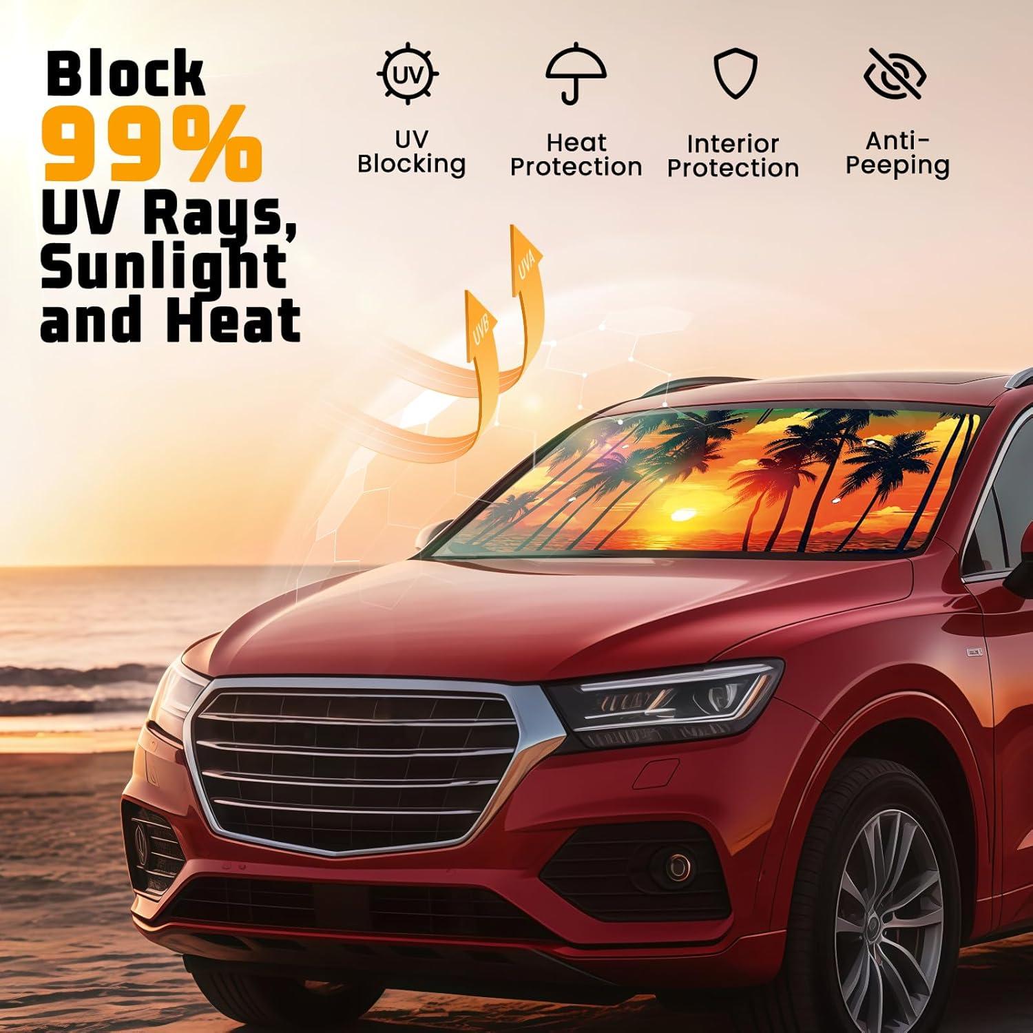 Protector Solar para Parabrisas Pleneal 139.7x74.9 cm Plegable