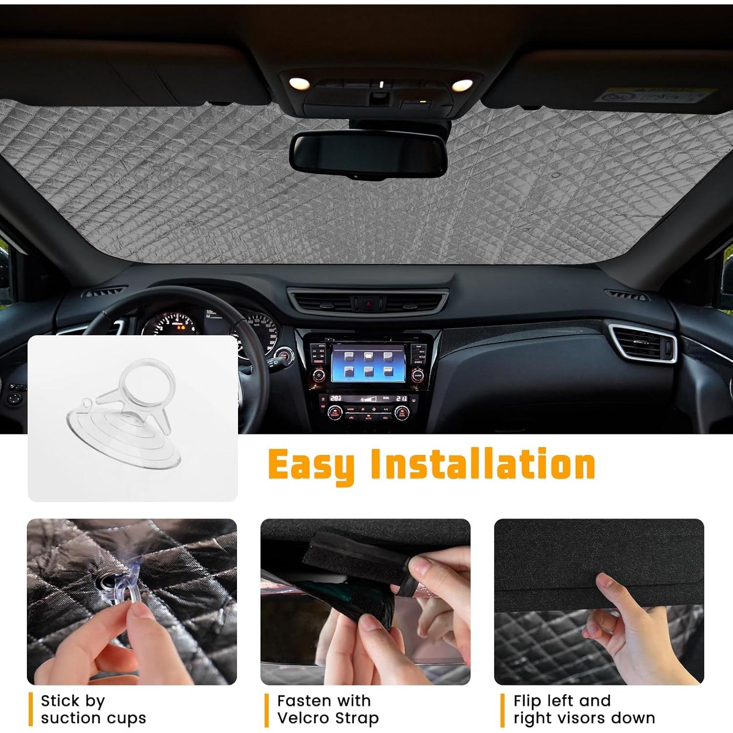 Protector Solar para Parabrisas Pleneal 139.7x74.9 cm Plegable