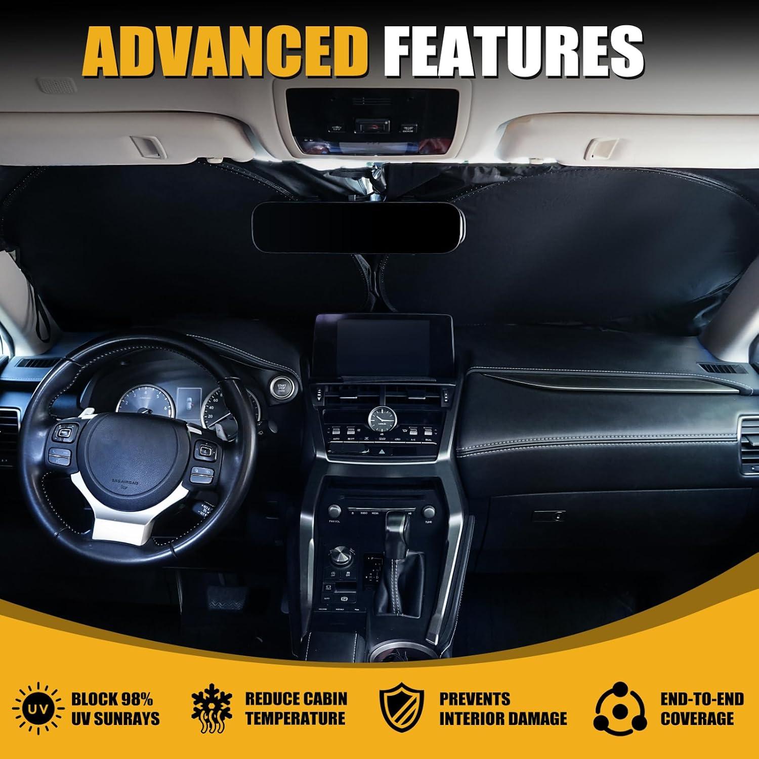 Protector Solar Plegable para Parabrisas Clothclose 149.86x83.82cm