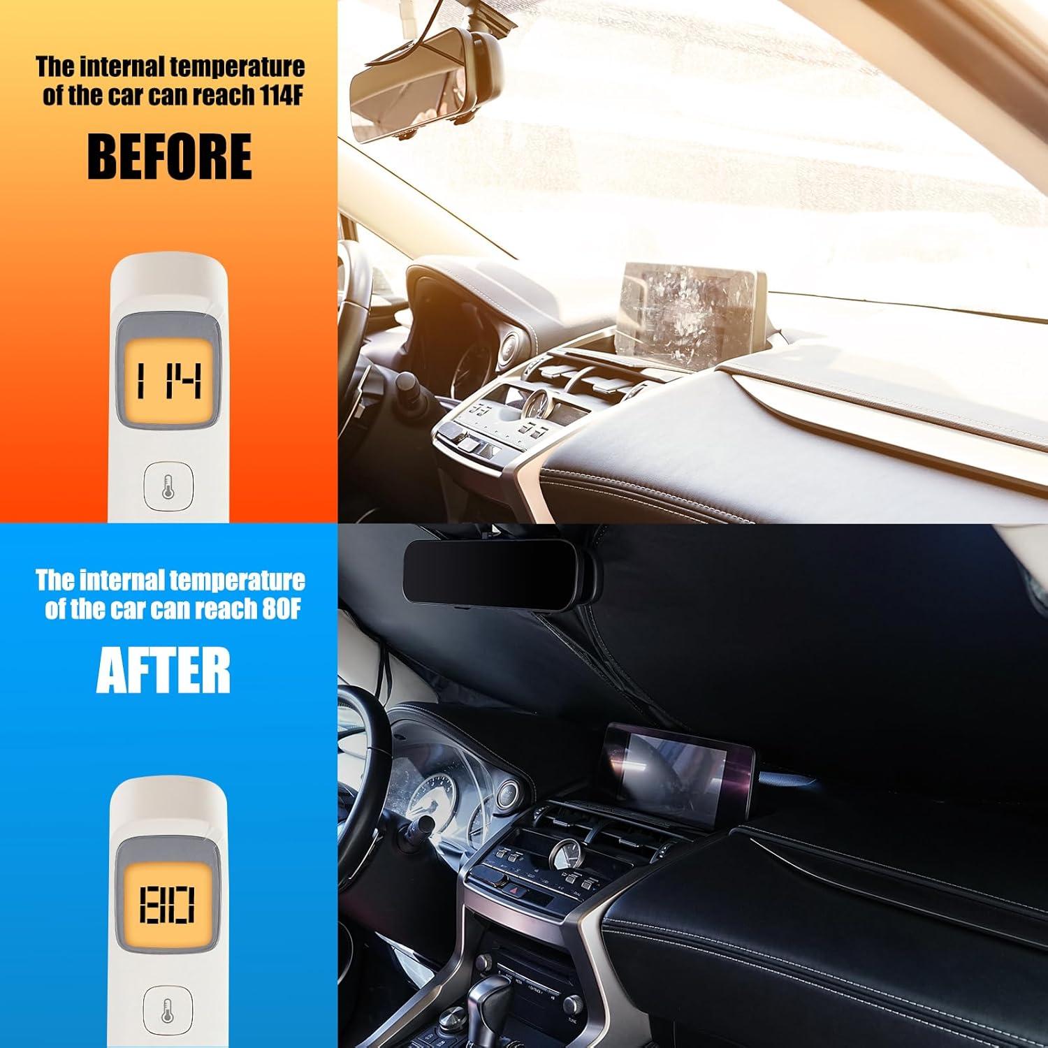 Protector Solar Plegable para Parabrisas Clothclose 149.86x83.82cm