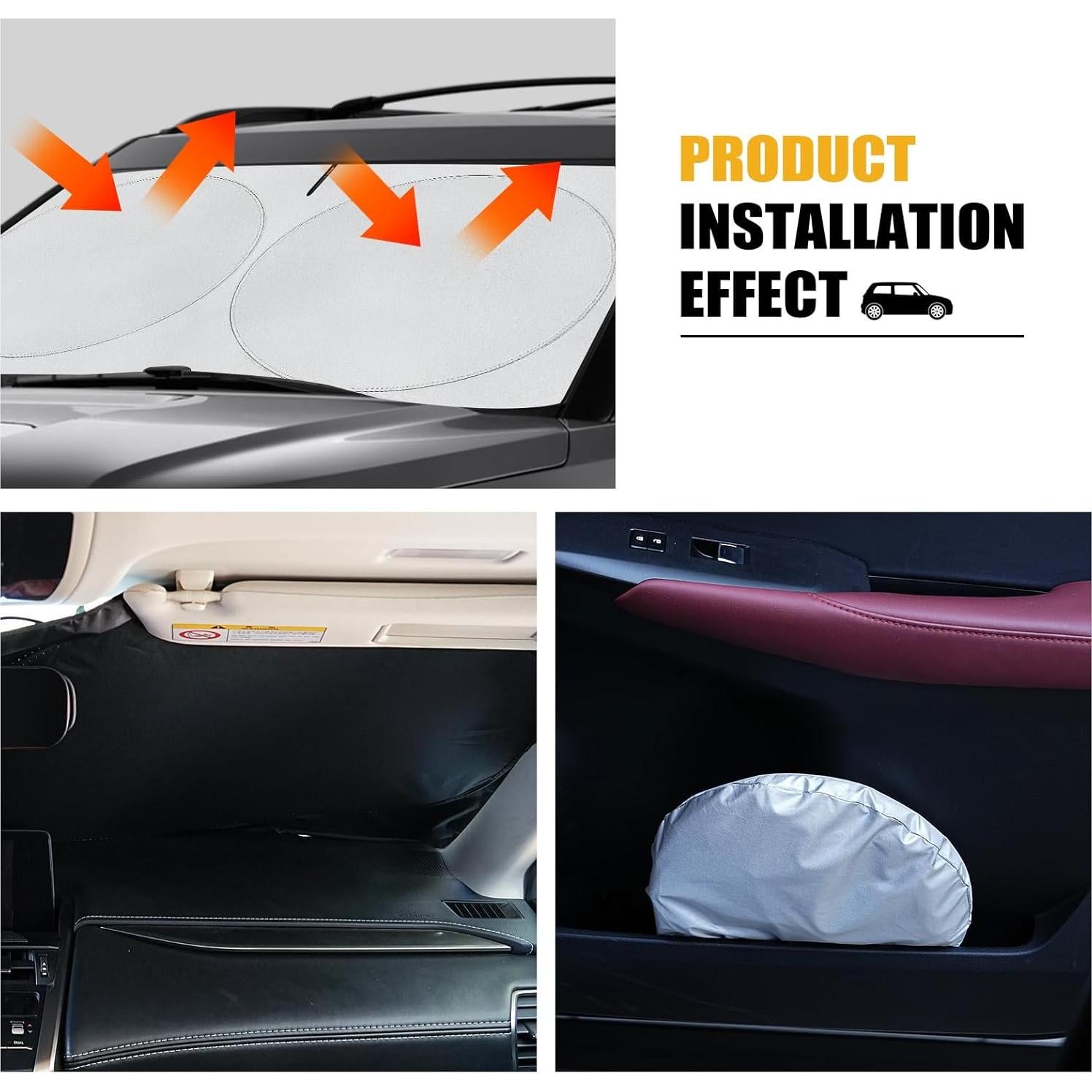 Protector Solar Plegable para Parabrisas Clothclose 149.86x83.82cm