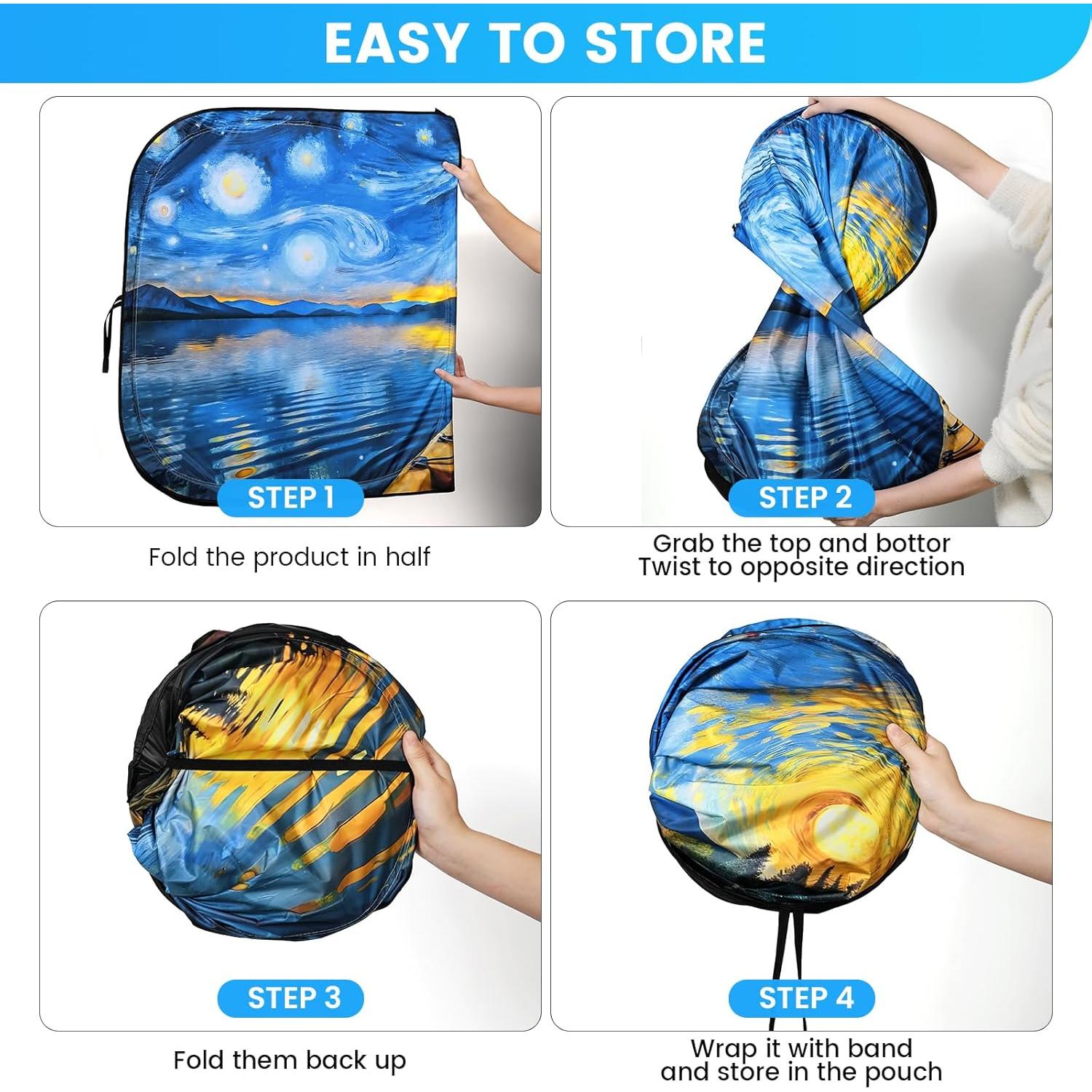 Protector Solar Plegable para Parabrisas Fauson 139.7x81.3cm