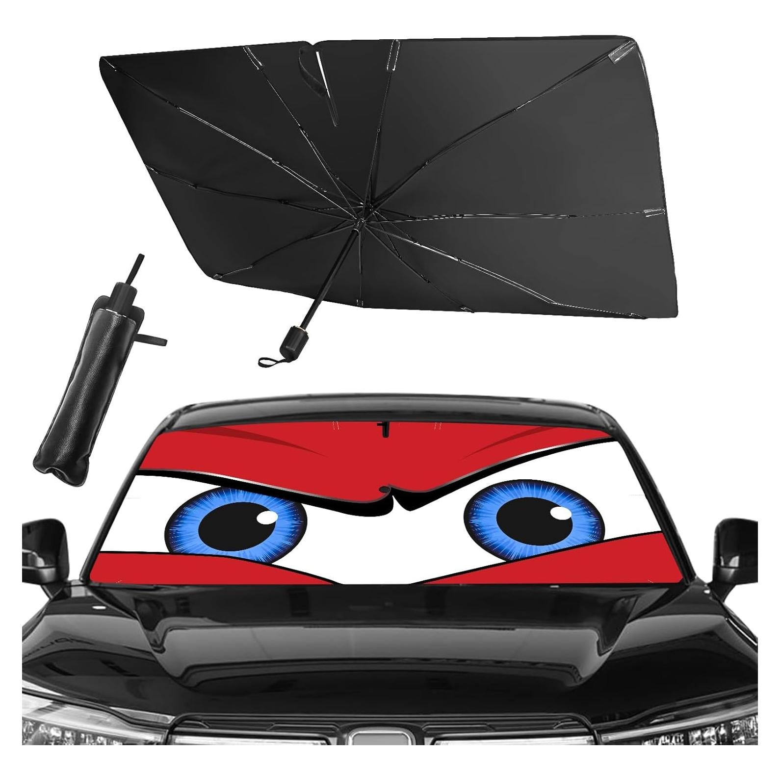 Sombrilla Parabrisas Coche eygeufg Plegable 137x79cm UV50+
