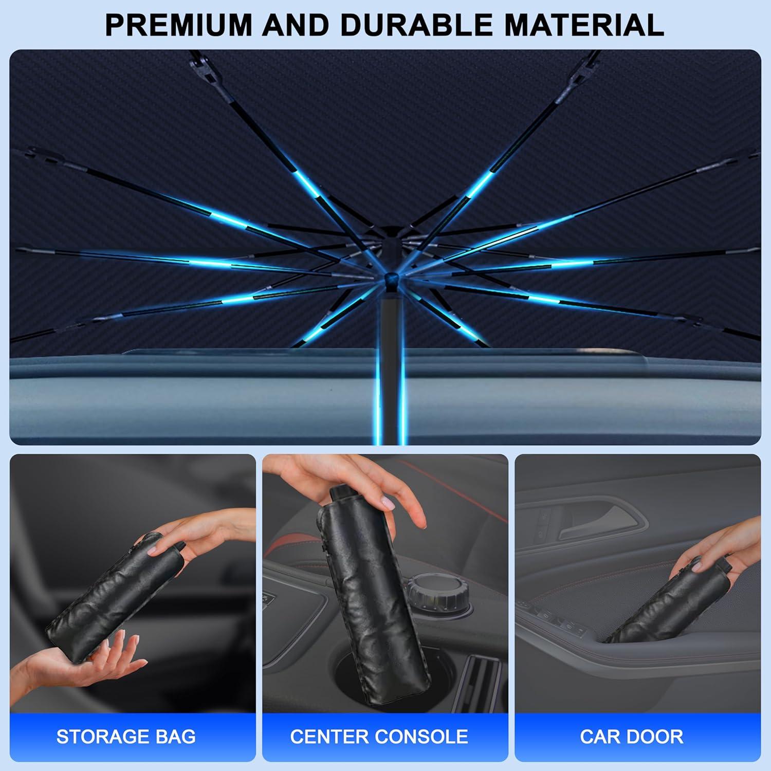 Sombrilla para Parabrisas EcoNour 145x76 cm Ajuste Universal