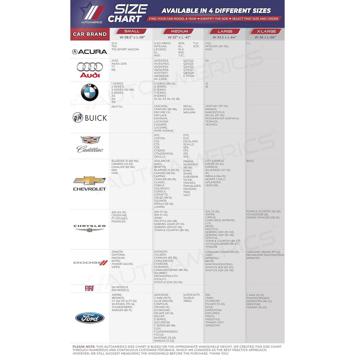 Protector Solar Plegable Autoamerics Bandera Americana Mediano