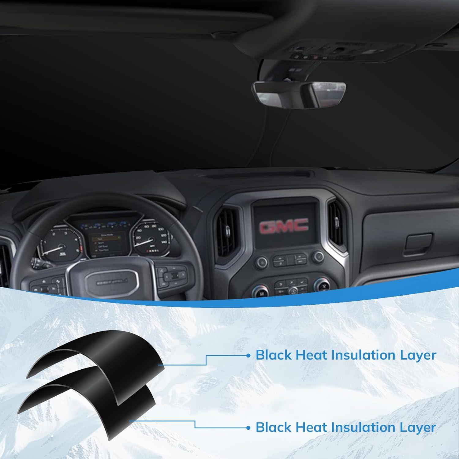 Sombra de Sol Plegable SEPORUD para Parabrisas Auto 160x89 cm