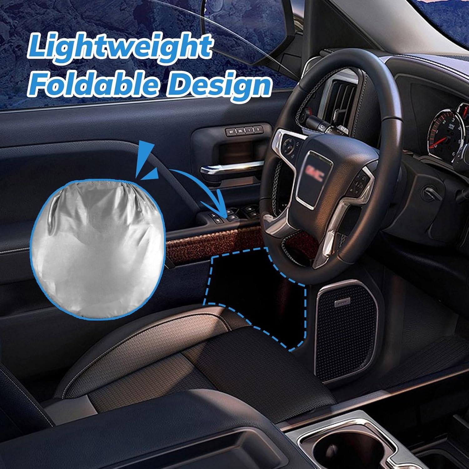 Sombra de Sol Plegable SEPORUD para Parabrisas Auto 160x89 cm