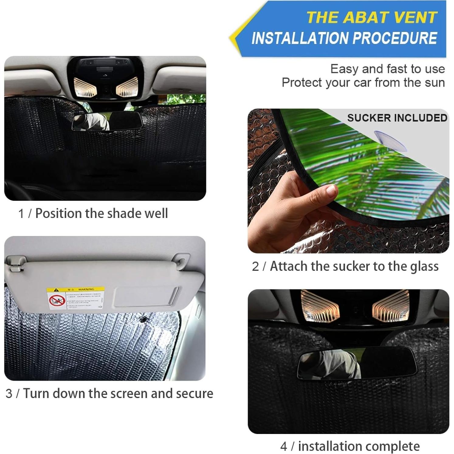 Sombra de Parabrisas Senya Plegable 139.7x70.1cm UV Playa 1