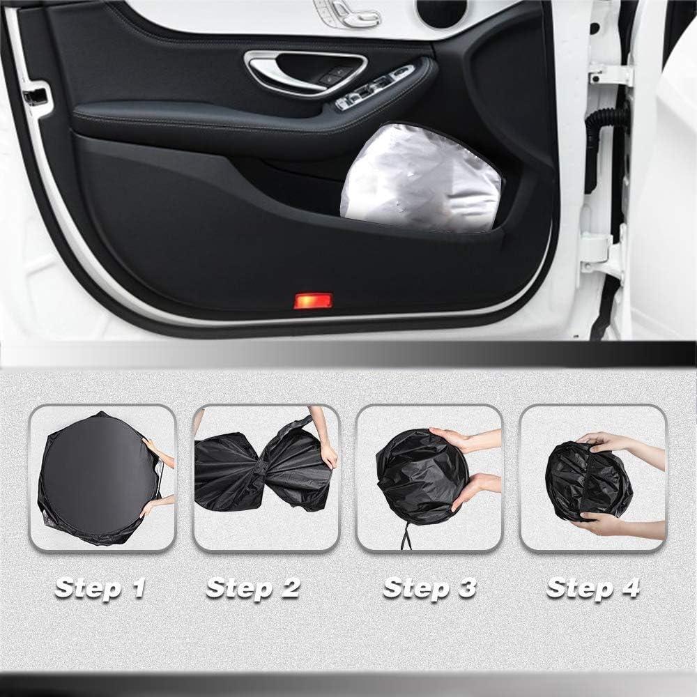 Parasol de Coche TDCQQGQQ Cielo Estrellado 160x85 cm