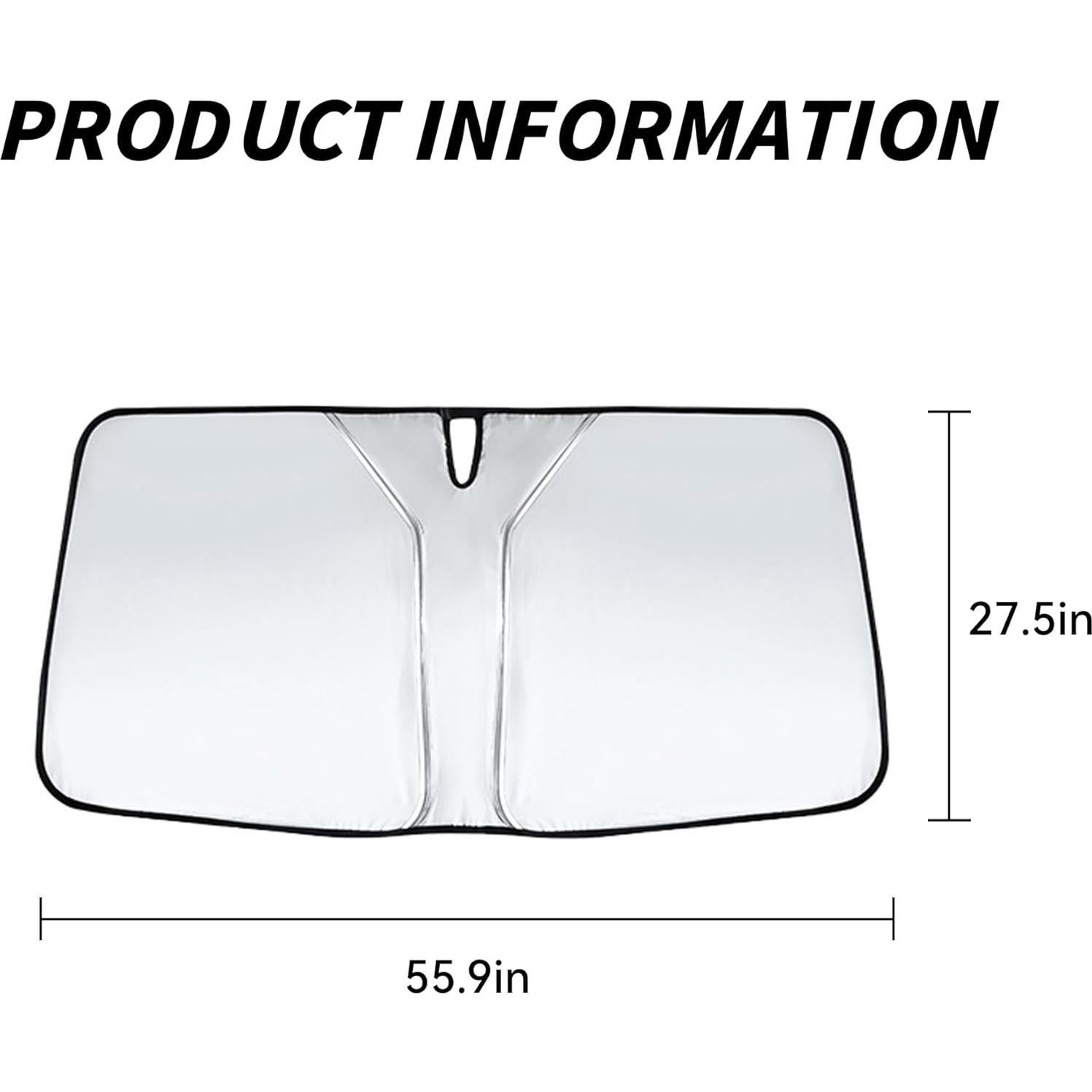 Protector Solar para Parabrisas Couslcd 141.8x69.9cm Plegable