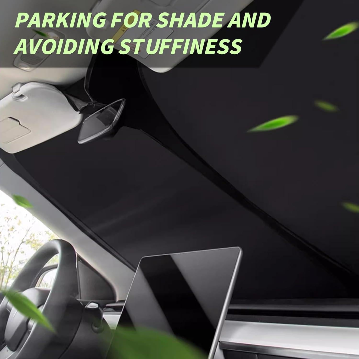 Protector Solar para Parabrisas Couslcd 141.8x69.9cm Plegable