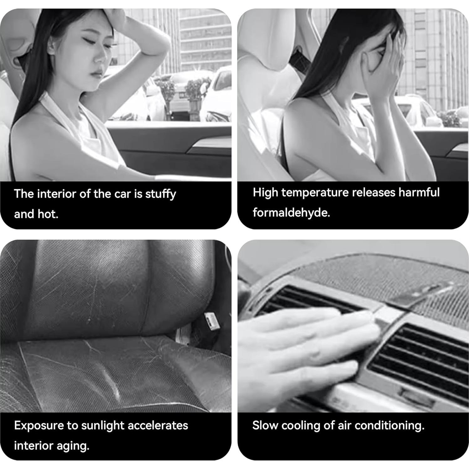 Protector Solar para Parabrisas Couslcd 141.8x69.9cm Plegable