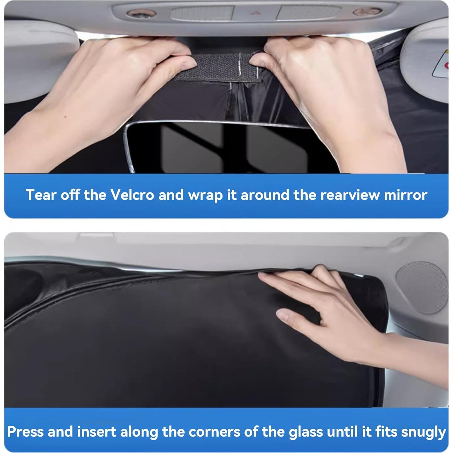 Protector Solar para Parabrisas Couslcd 141.8x69.9cm Plegable