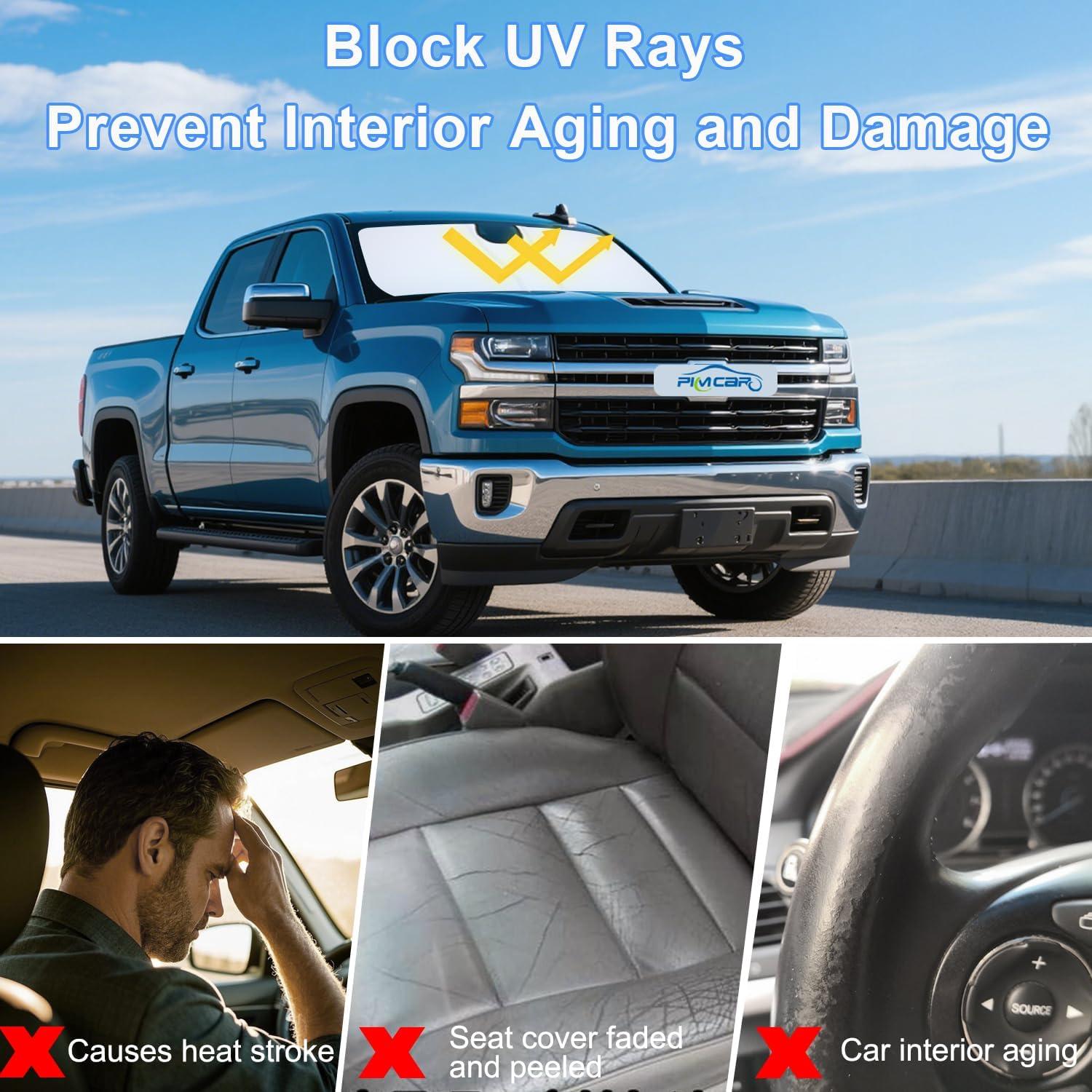 Protector Solar Parabrisas PIMCAR para Chevy Silverado 2023-2025