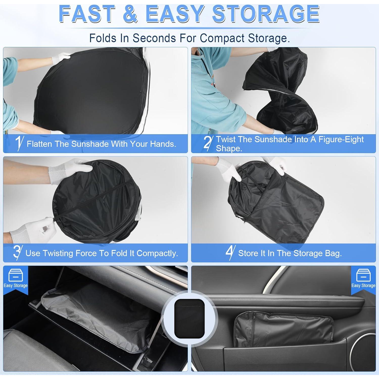 Protector Solar para Parabrisas LivTee 162.56x85.09cm Doble Capa