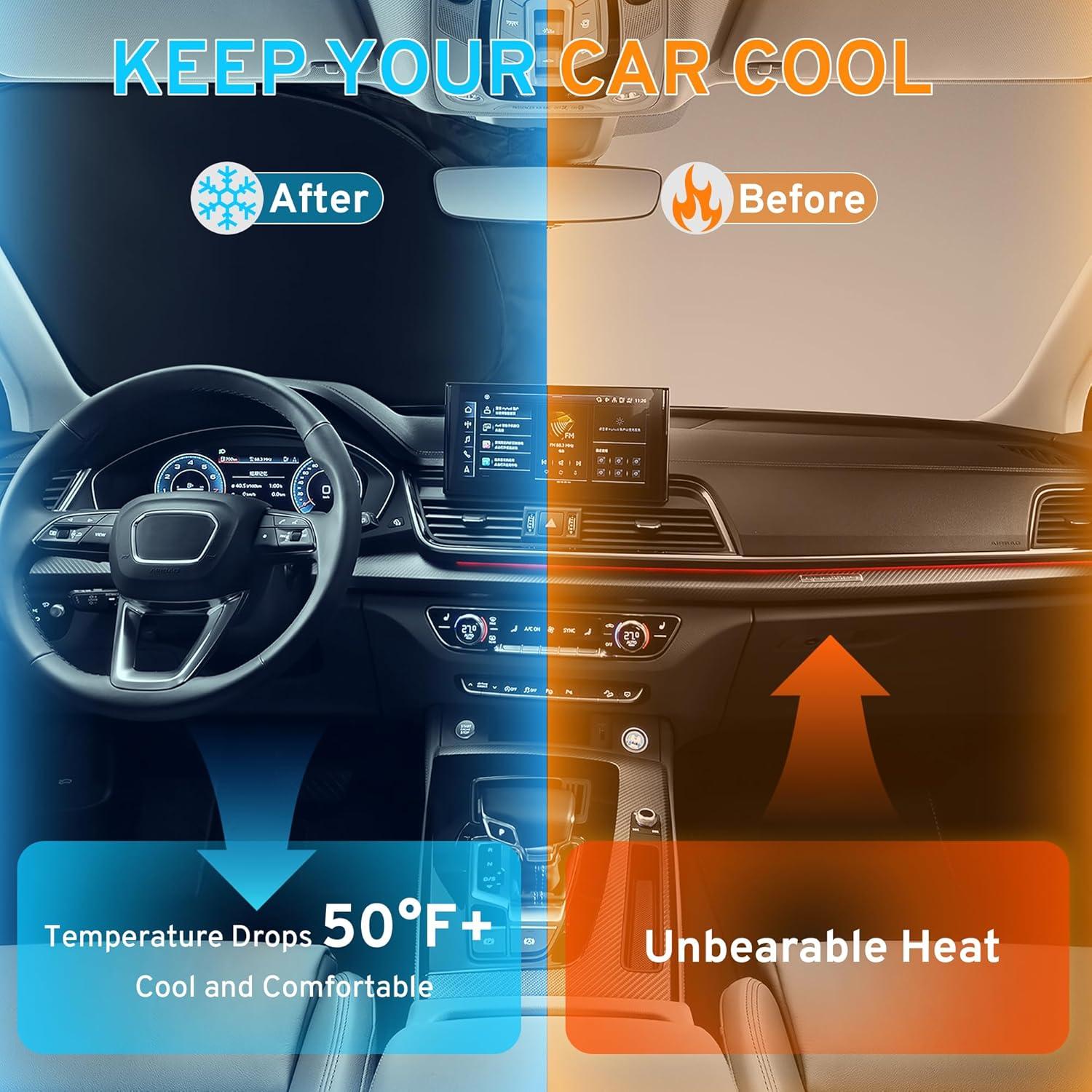 Protector Solar Parabrisas Honda Fit 2007-2024 Doble Capa