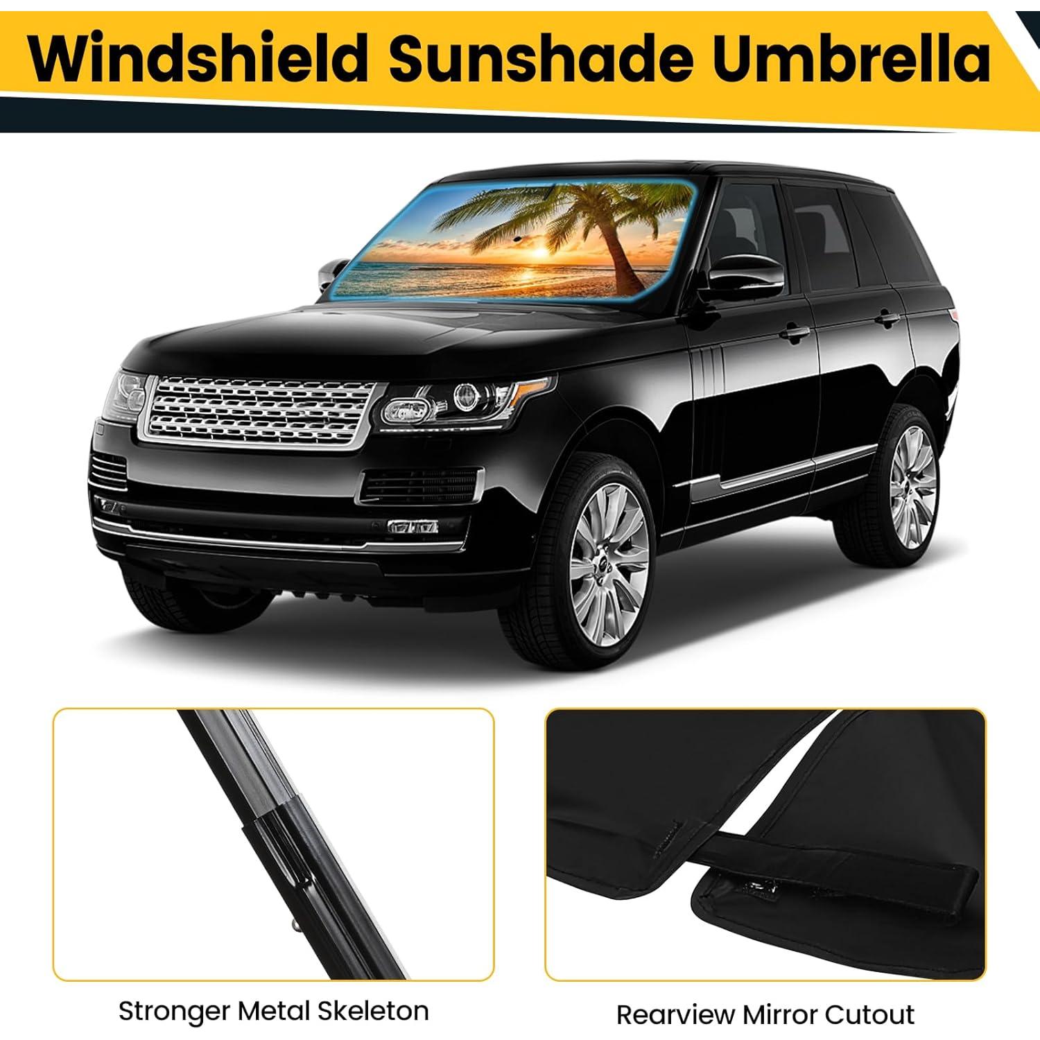 Sombrilla Plegable para Parabrisas Tavaleu 140x80 cm