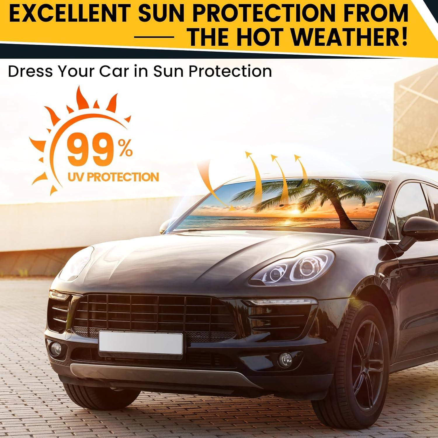 Sombrilla Plegable para Parabrisas Tavaleu 140x80 cm