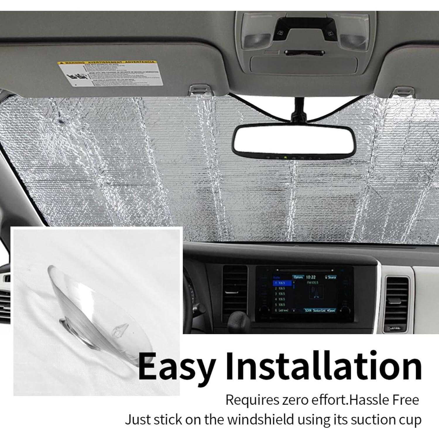 Sombra Solar para Automóvil YETTA YANG 130x70cm UV Playa Tropical