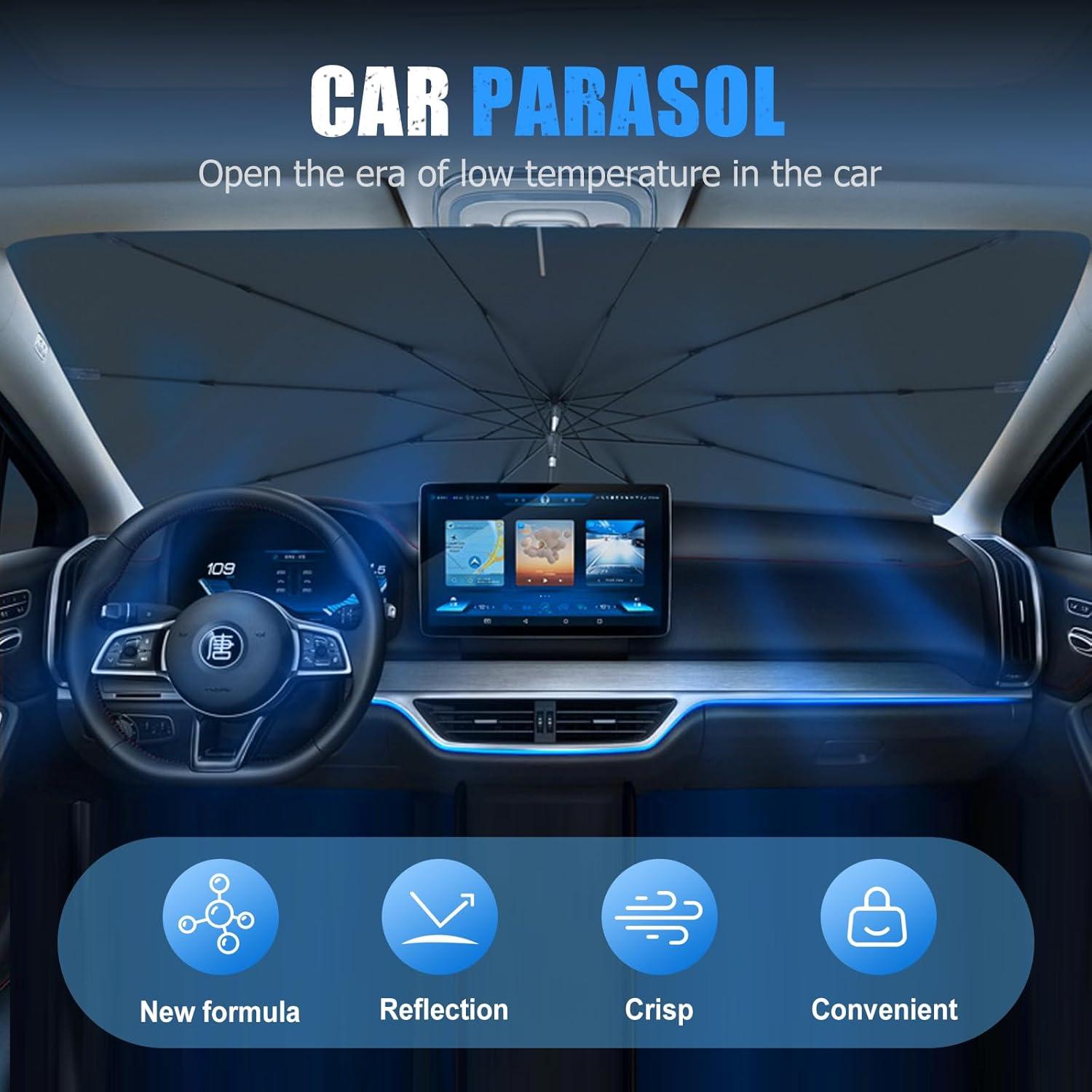 Sombra de Parabrisas OZDOZD 139.7cm para Coche y SUV