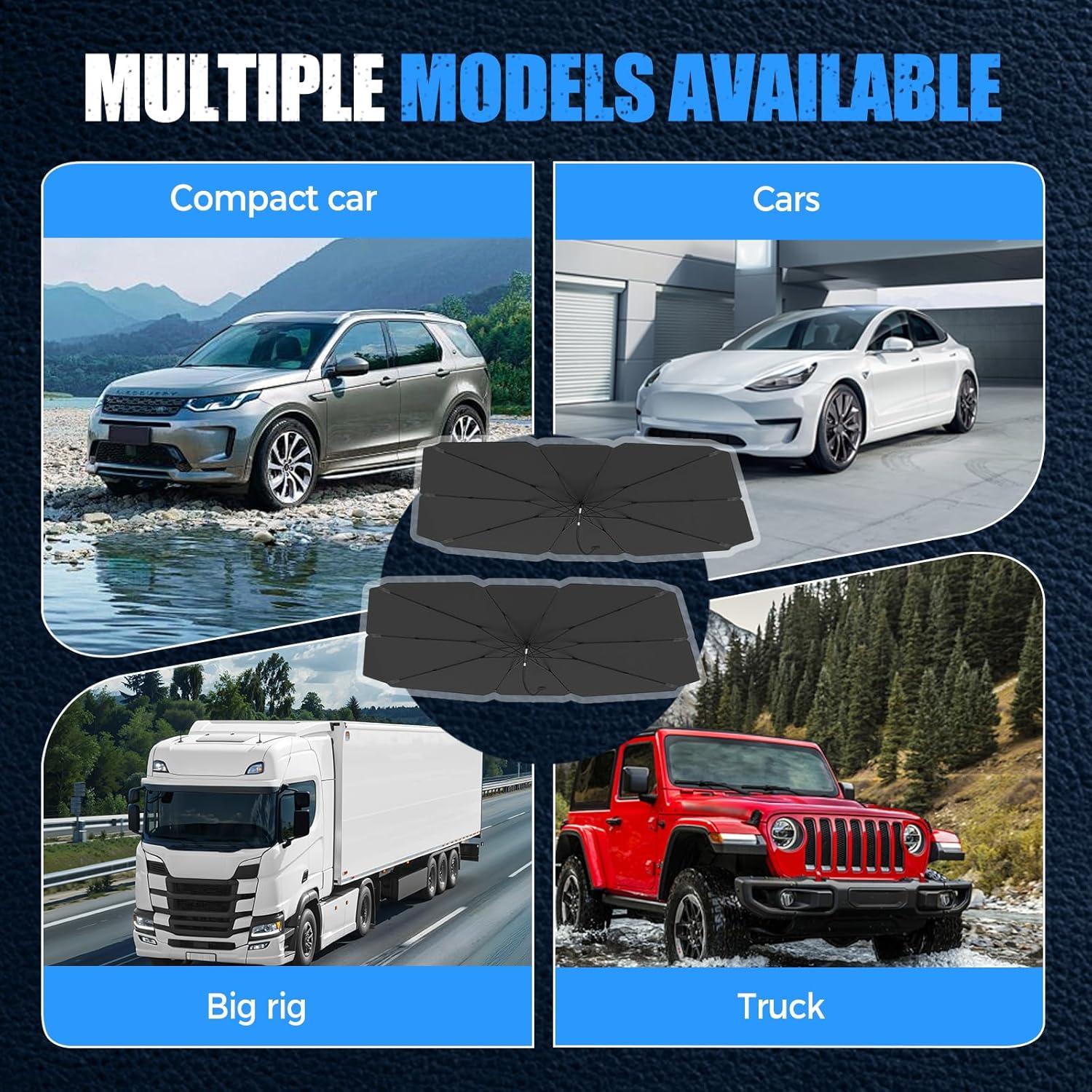 Sombra de Parabrisas OZDOZD 139.7cm para Coche y SUV