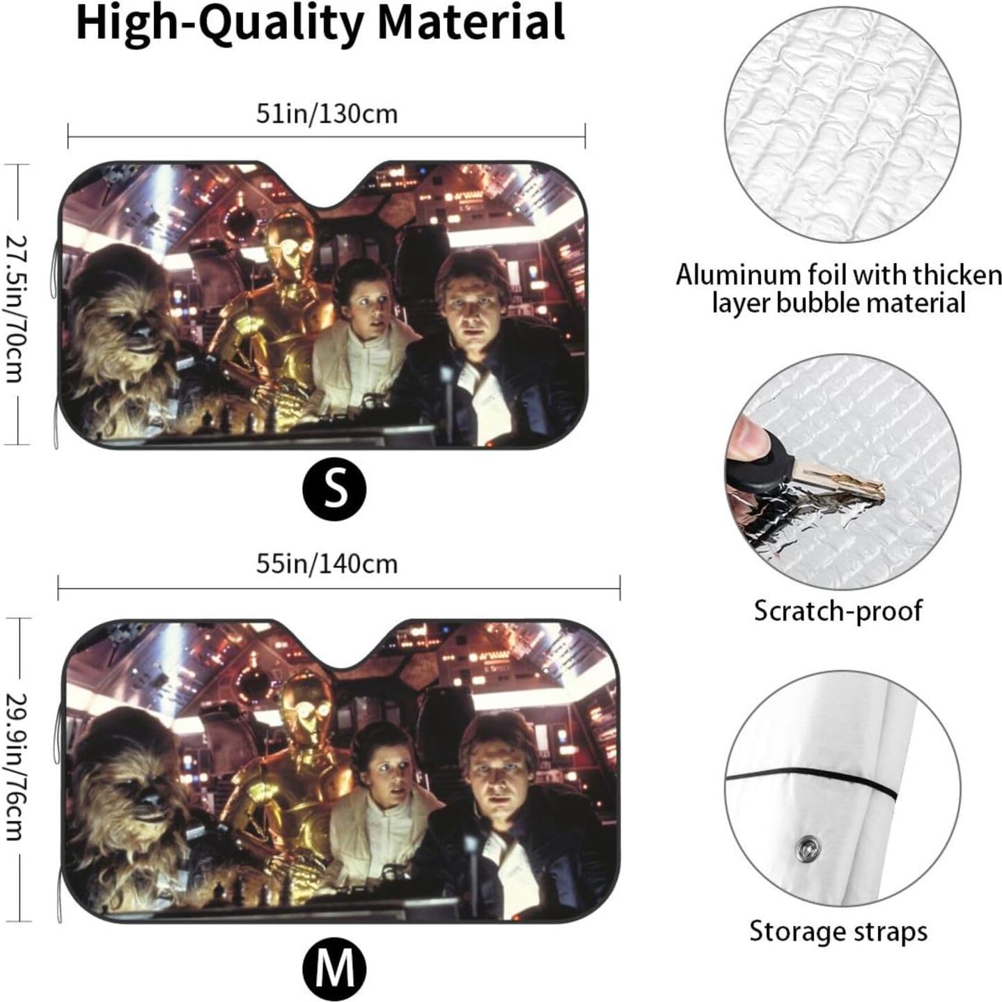 Sombreo Divertido para Parabrisas de Coche Orrfiur 129.5x69.9cm