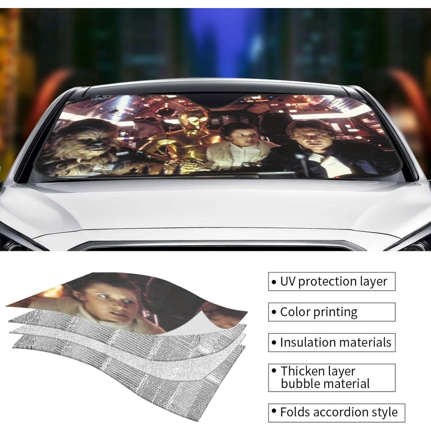 Sombreo Divertido para Parabrisas de Coche Orrfiur 129.5x69.9cm