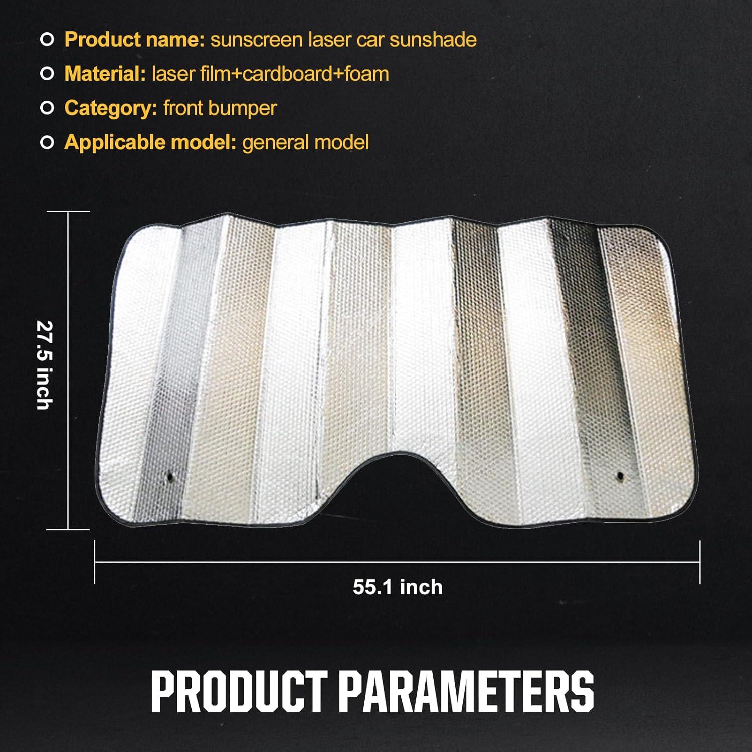 Cubierta de Parabrisas de Coche Dawfall 140x70cm Plata UV