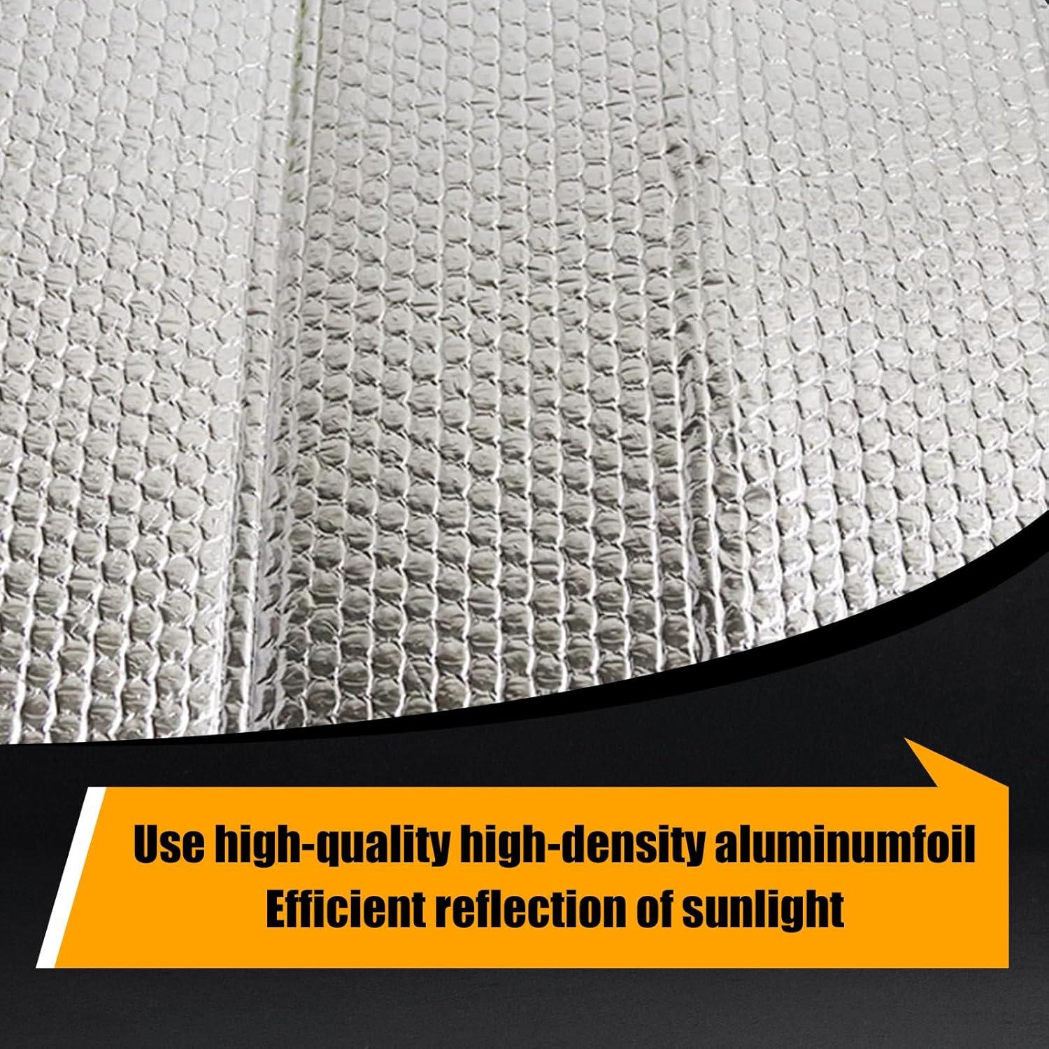 Cubierta de Parabrisas de Coche Dawfall 140x70cm Plata UV