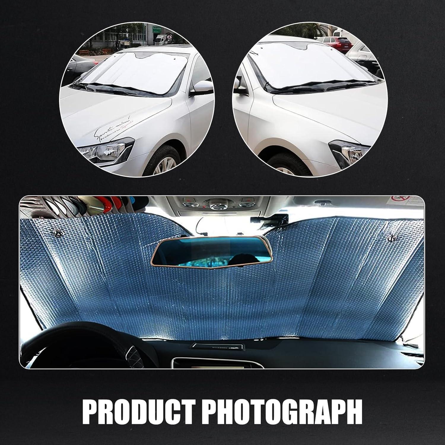 Cubierta de Parabrisas de Coche Dawfall 140x70cm Plata UV