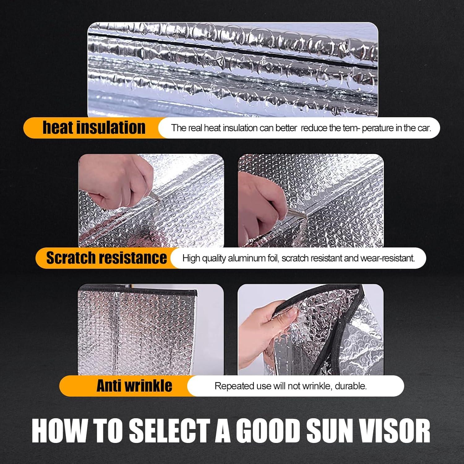 Cubierta de Parabrisas de Coche Dawfall 140x70cm Plata UV