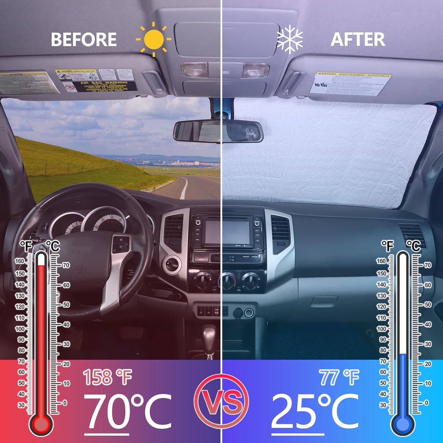Parasoles para Parabrisas Toyota Tacoma 2006-2024 Qiosreui