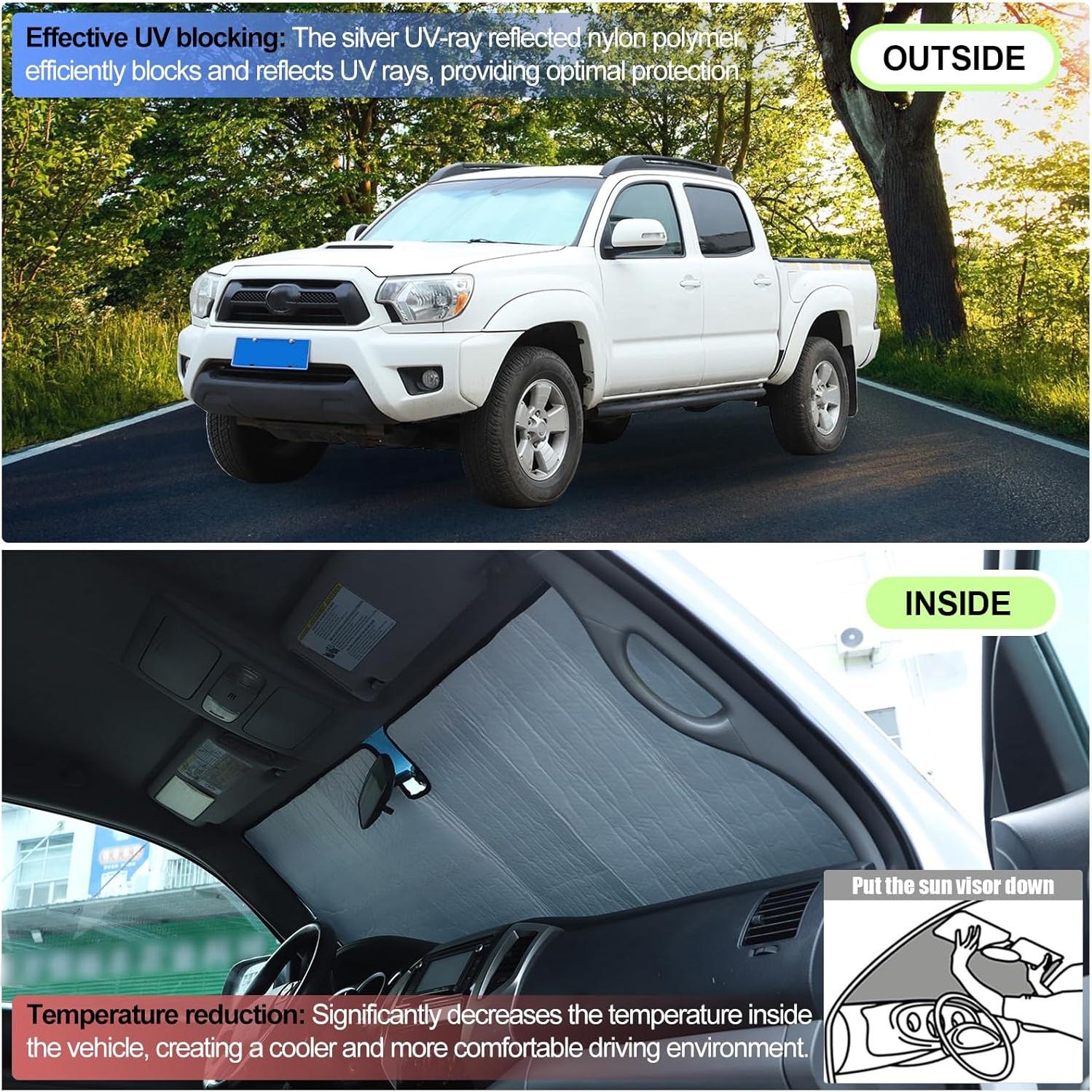 Parasoles para Parabrisas Toyota Tacoma 2006-2024 Qiosreui