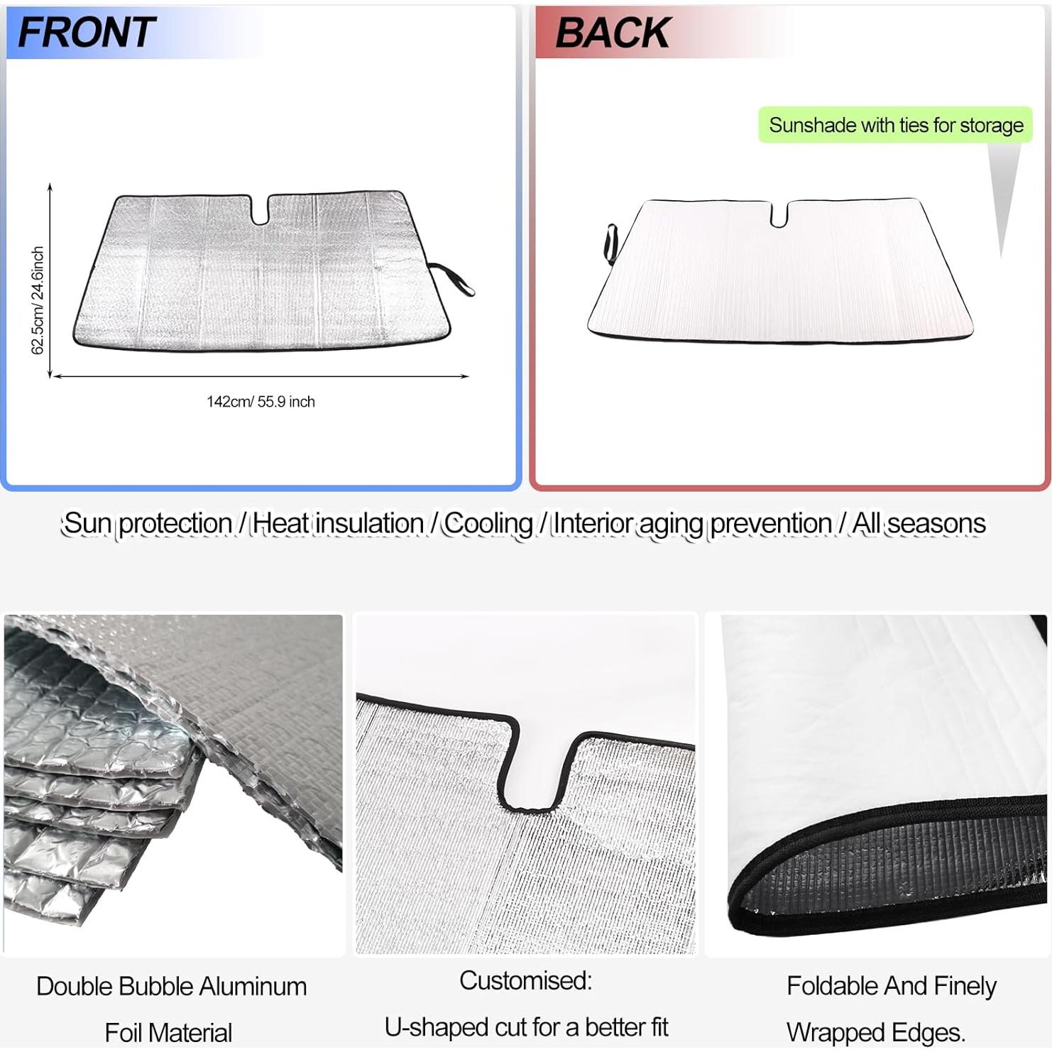 Parasoles para Parabrisas Toyota Tacoma 2006-2024 Qiosreui