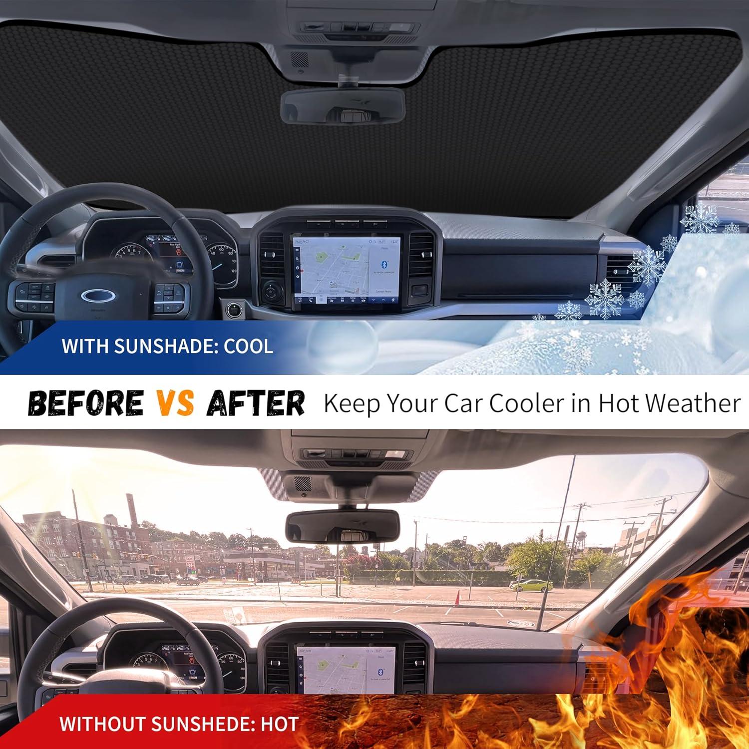 Protector Solar Parabrisas LITIVY para Ford F-150/F-250/F-350 76.2x157.5cm