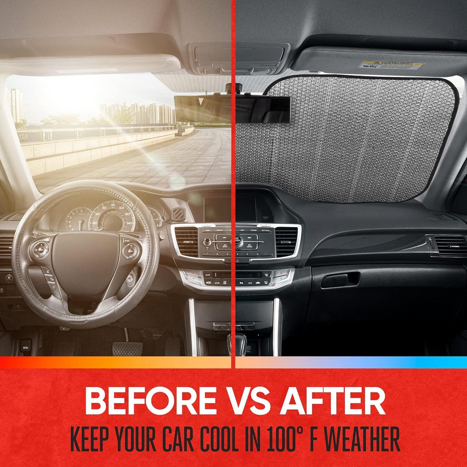 Sombra de Parabrisas Plegable Motor Trend 66x27cm UV