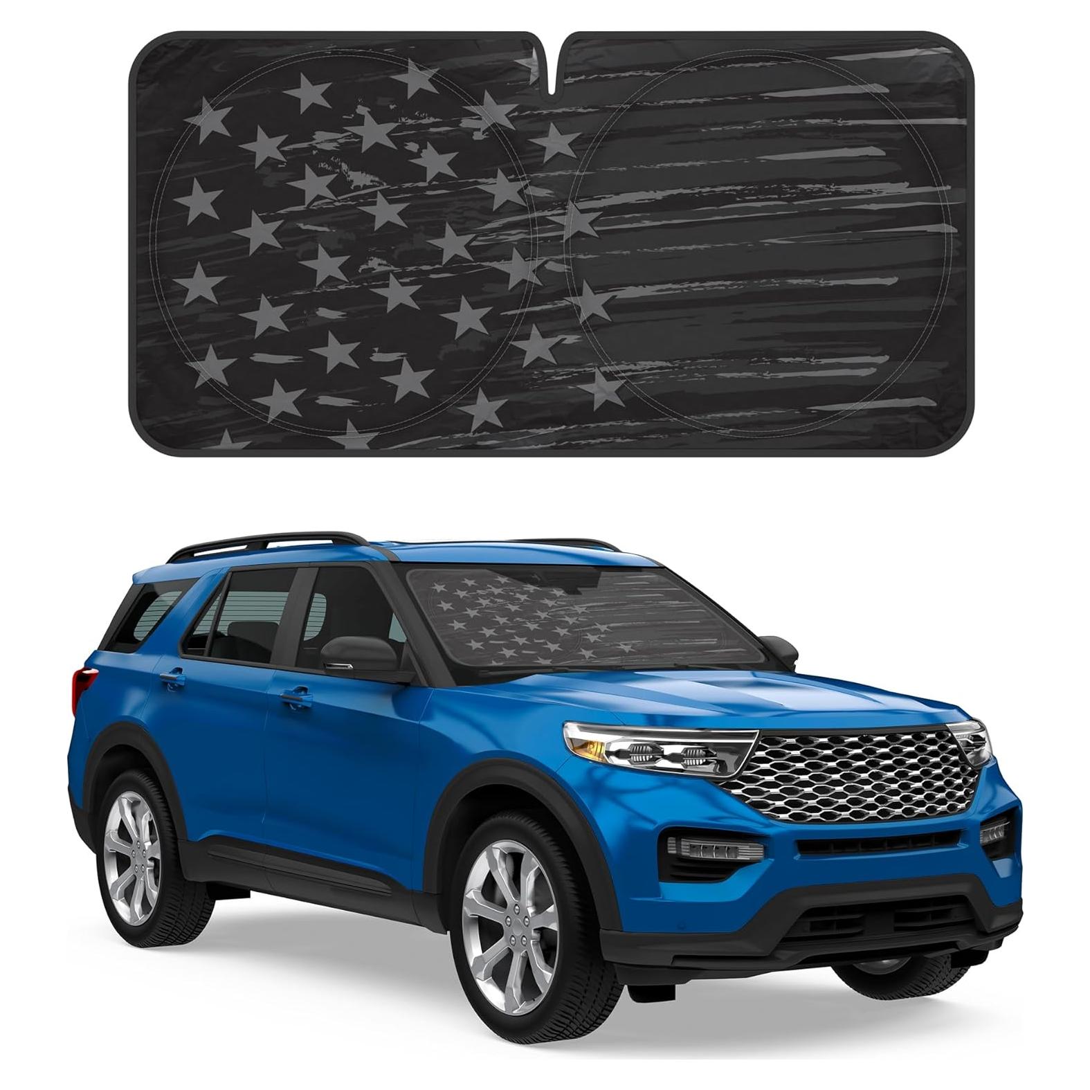 Sombra de sol para parabrisas Motor Trend 175x89 cm Vintage