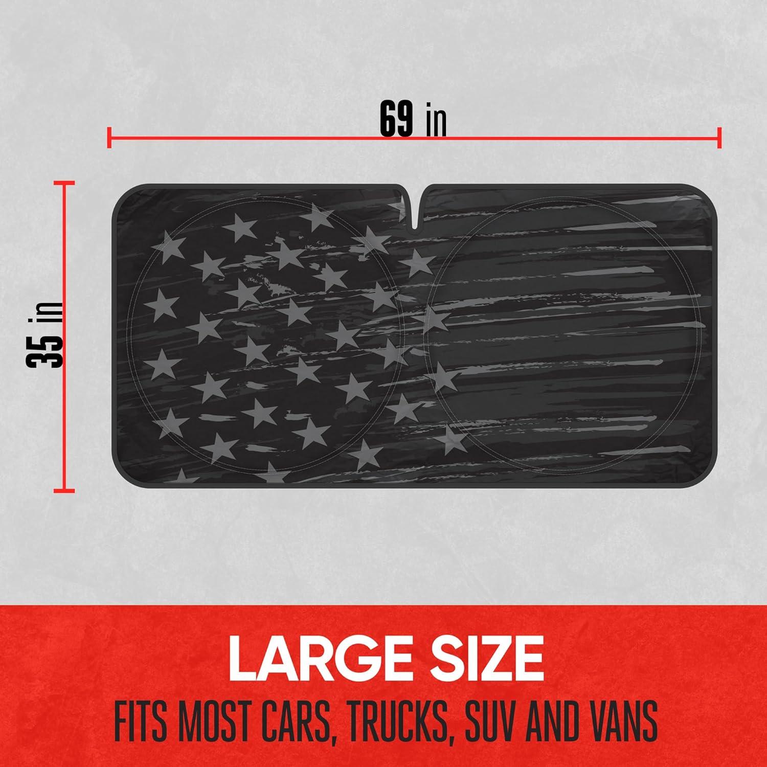 Sombra de sol para parabrisas Motor Trend 175x89 cm Vintage