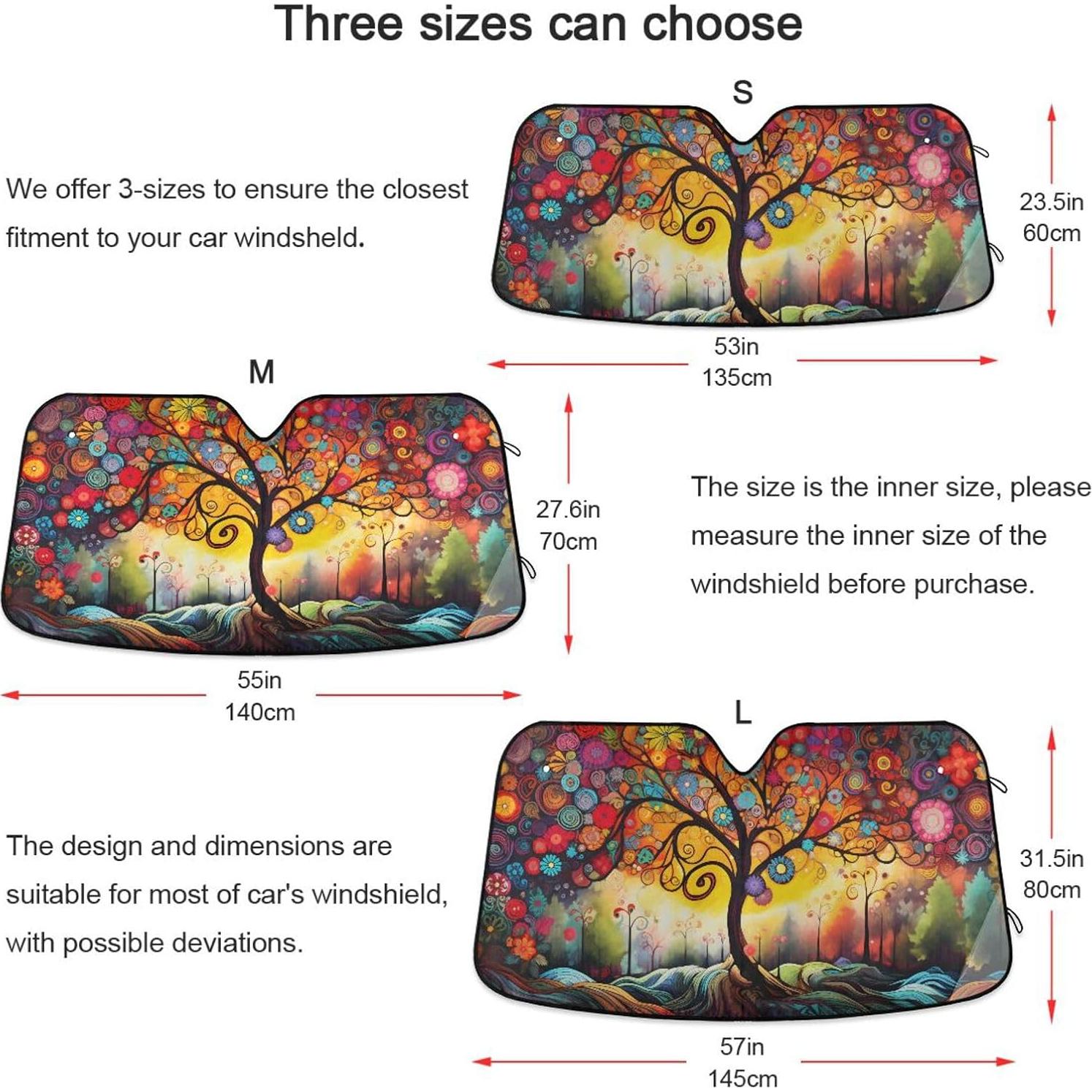 Protector Solar Parabrisas Coche ALAZA 139.7x70.1cm Doble Burbuja
