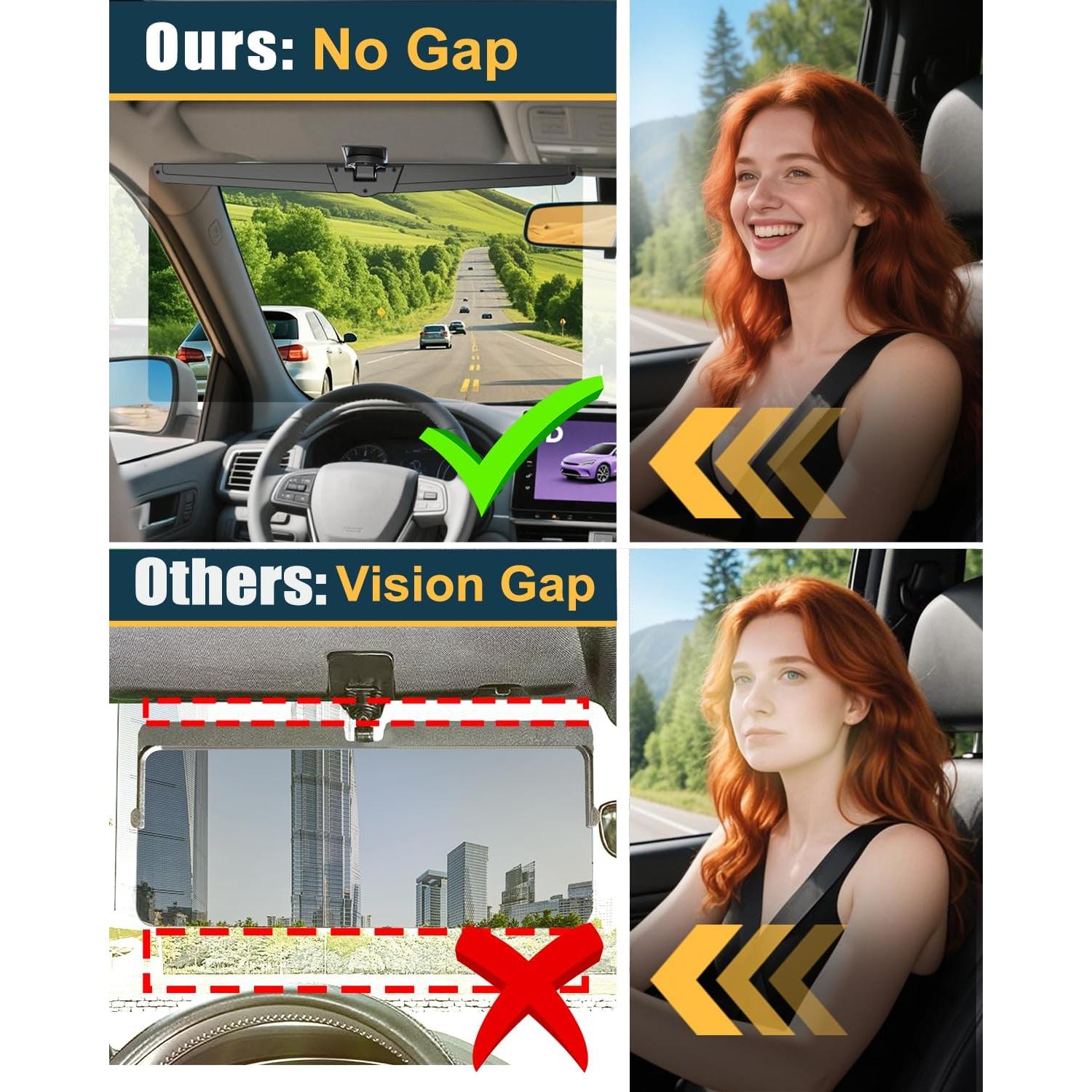 Extensor de Visera Solar Veharvim VH-SV05-1NS Ajustable UV400