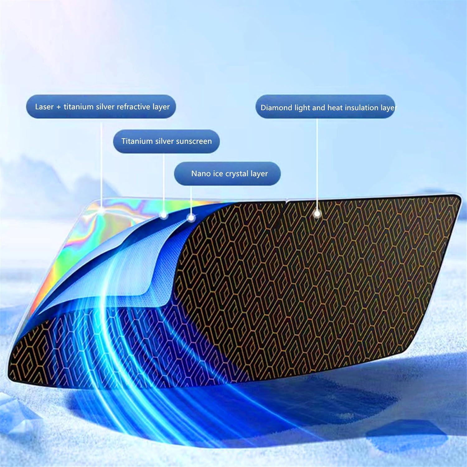 Protector Solar Parabrisas GWUSKDT Iridiscente Ajuste Universal M