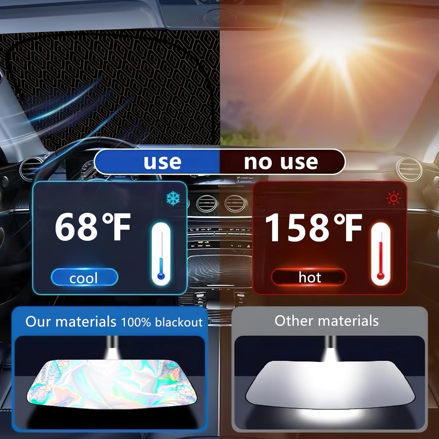 Protector Solar Parabrisas GWUSKDT Iridiscente Ajuste Universal M