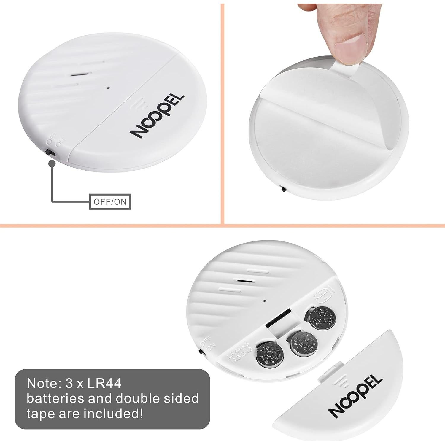 Sensor de Ruptura de Vidrio NOOPEL 125dB - 5 Paquetes