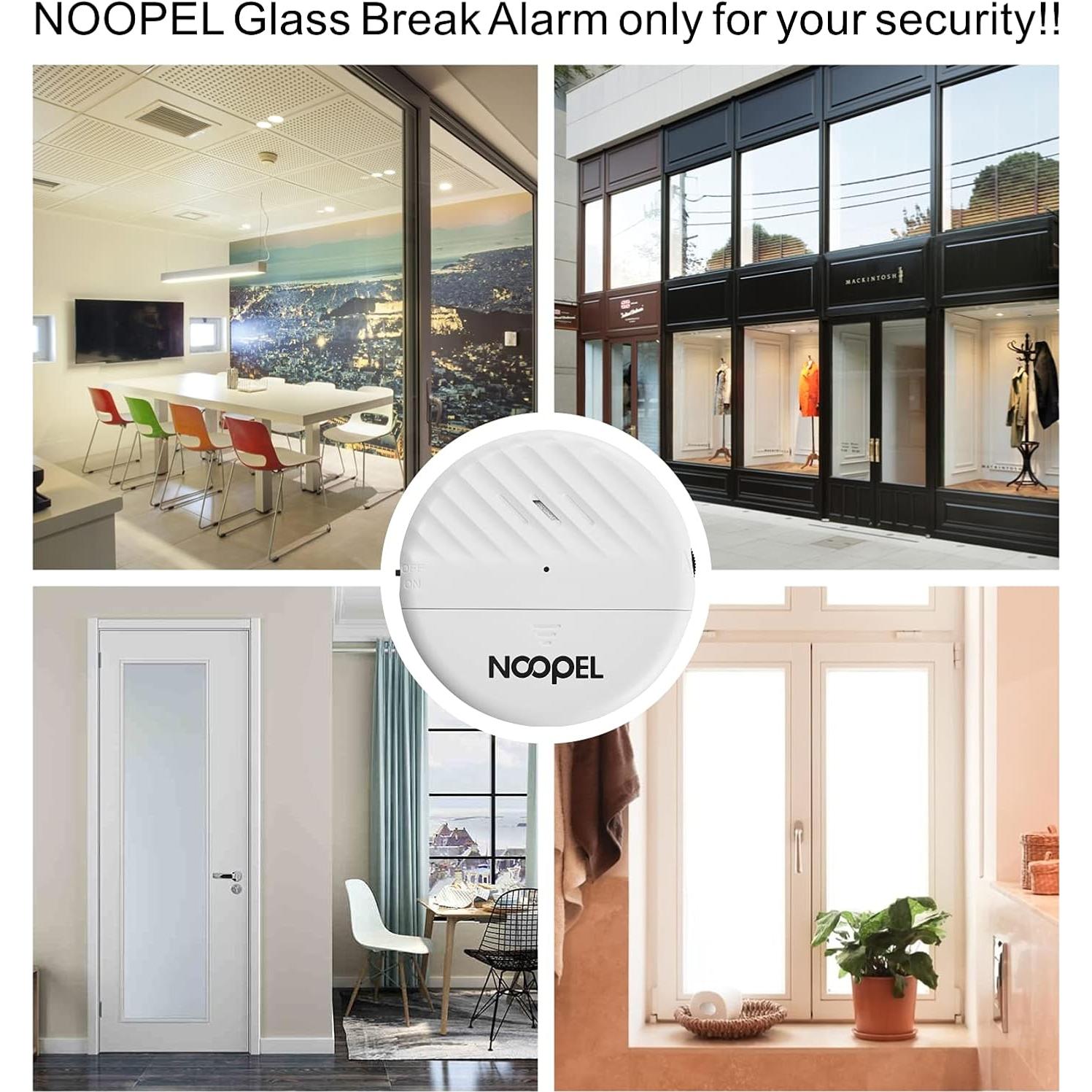 Sensor de Ruptura de Vidrio NOOPEL 125dB - 5 Paquetes